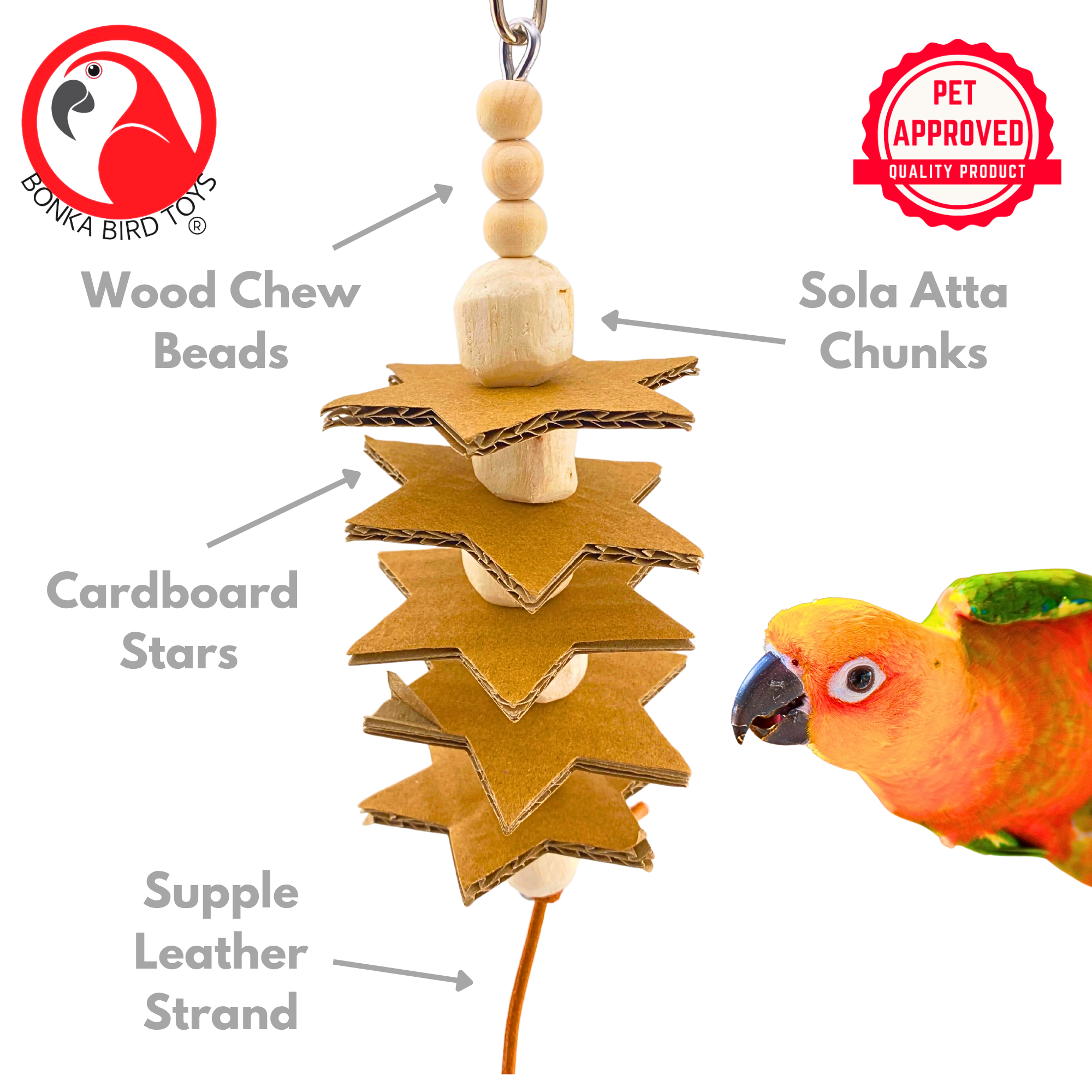 2123 Small Sola Star - Bonka Bird Toys