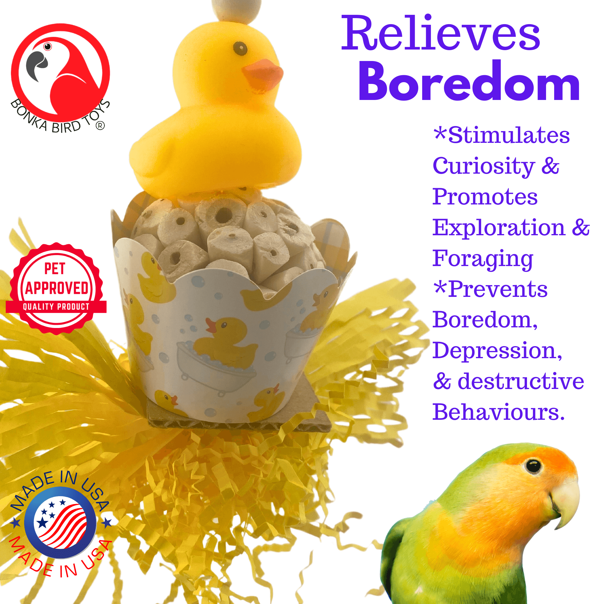 2703 Ducky Bath - Bonka Bird Toys