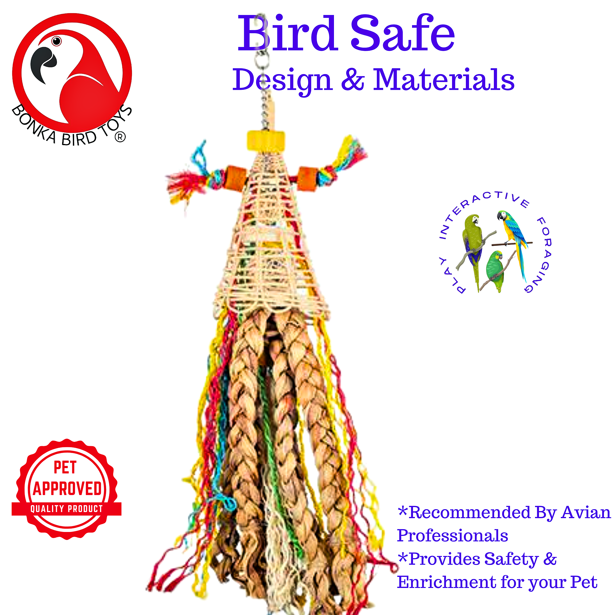 2235 Vine Cone Platt - Bonka Bird Toys