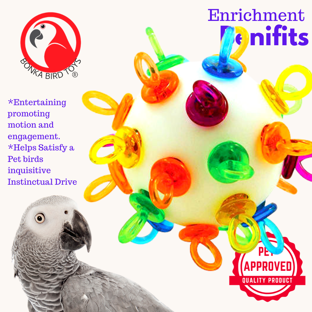 2238 Paci Ball Foot Talon Toy - Bonka Bird Toys