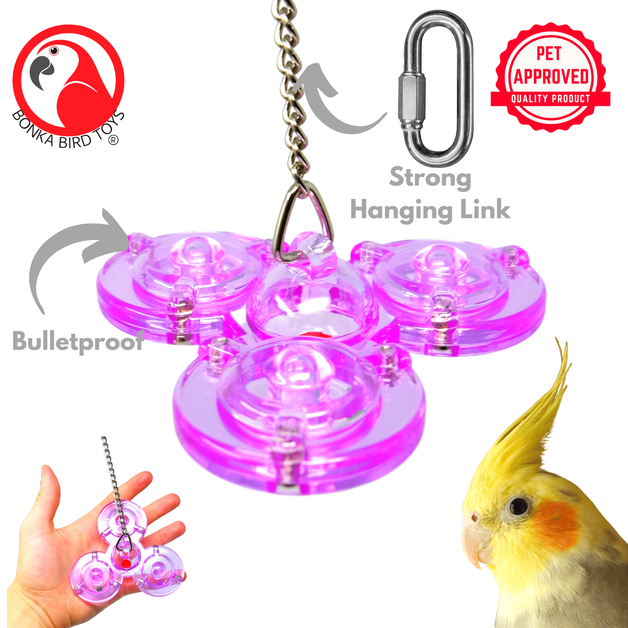 0010 Small Satellite BOGO BUNDLE BUY ONE GET ONE FREE! - Bonka Bird Toys