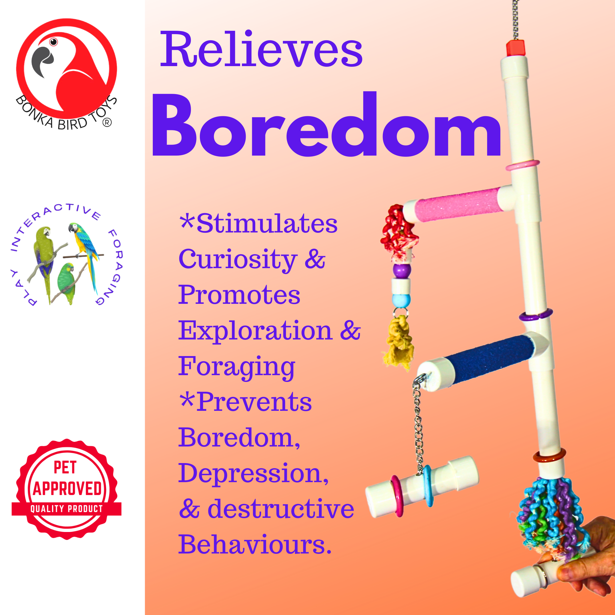 2300 PVC Play Tower - Bonka Bird Toys