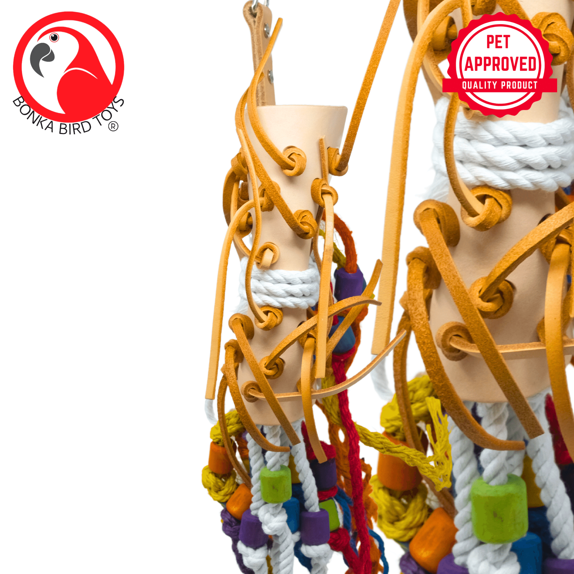 2631 Large Leather Side Saddle - Bonka Bird Toys