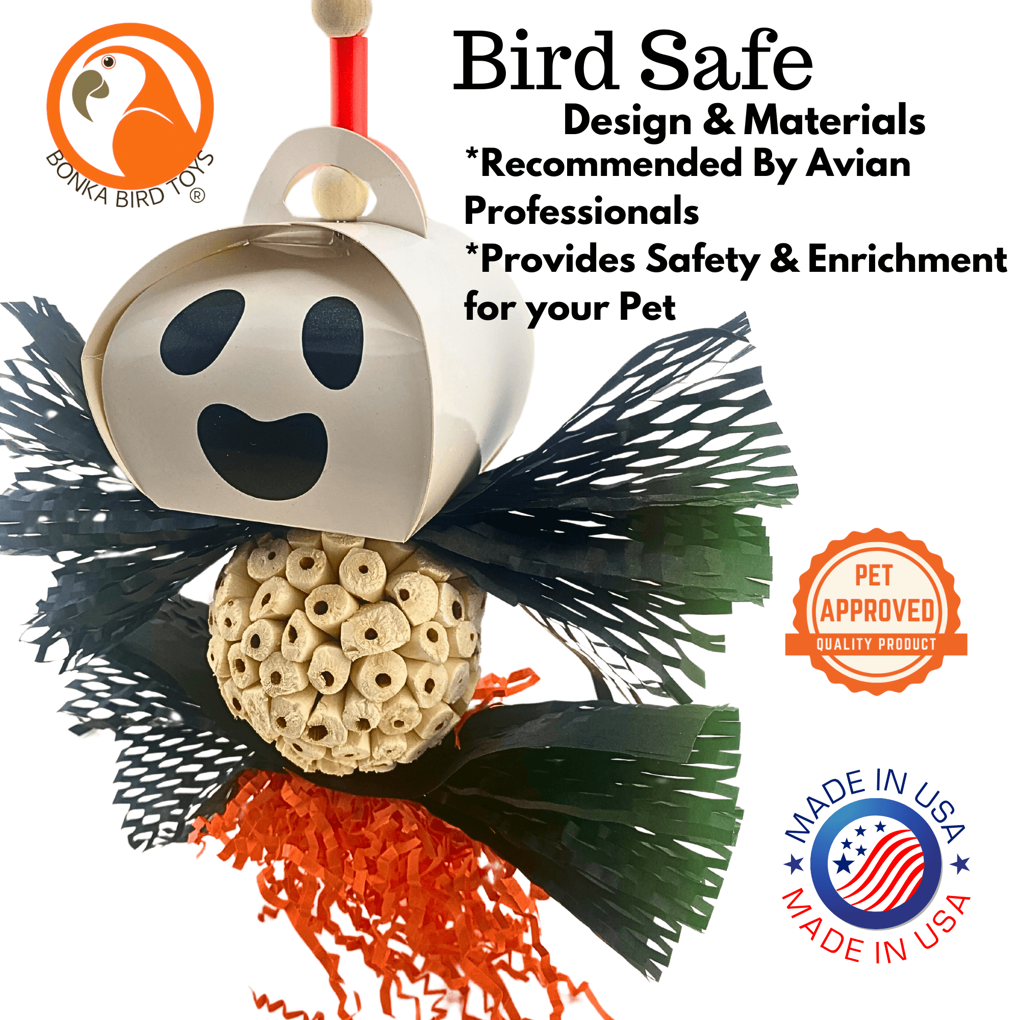 2719 Spooky Halloween Ghost - Bonka Bird Toys