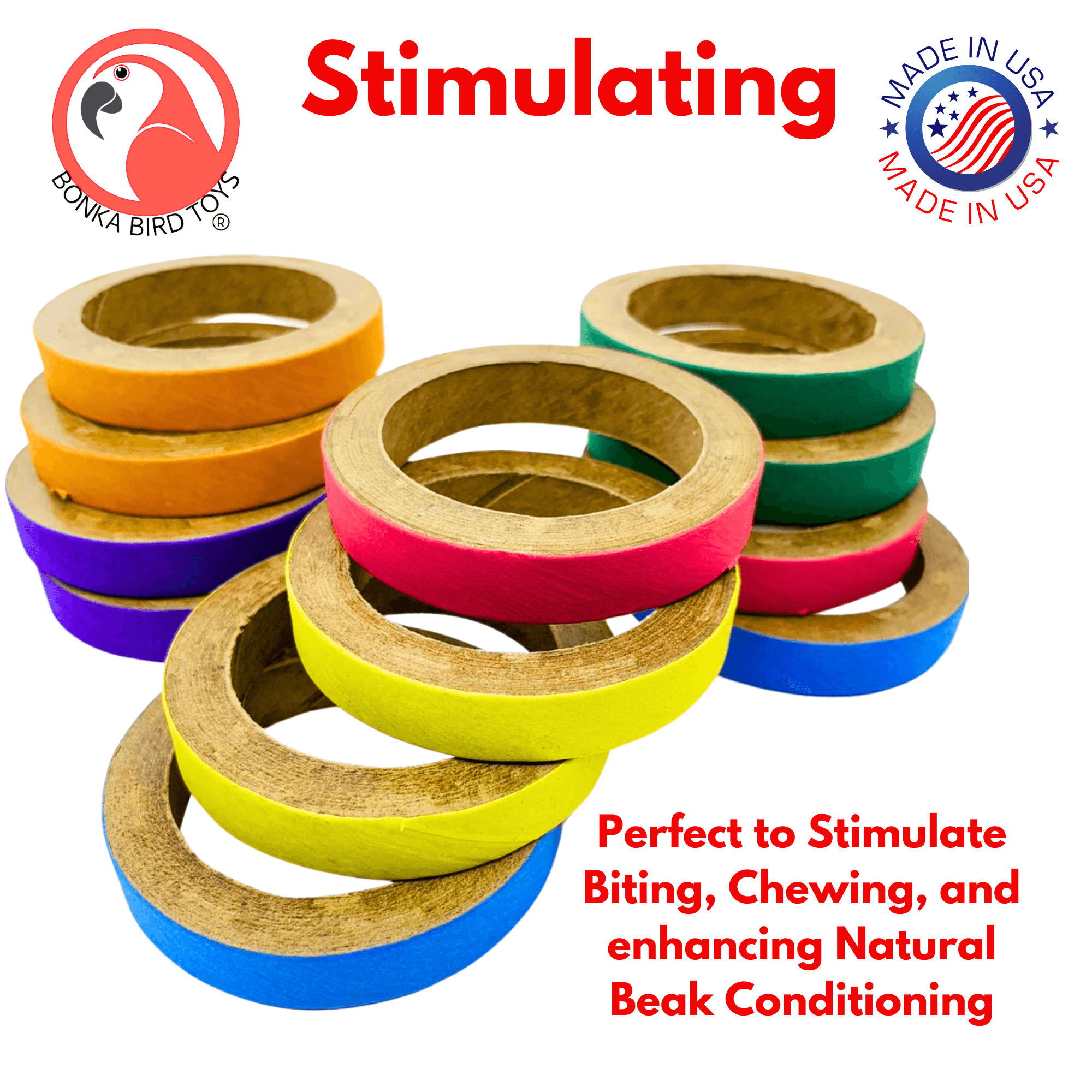 2113 Pk12 Chew Bagel 2.75 Inch - Bonka Bird Toys