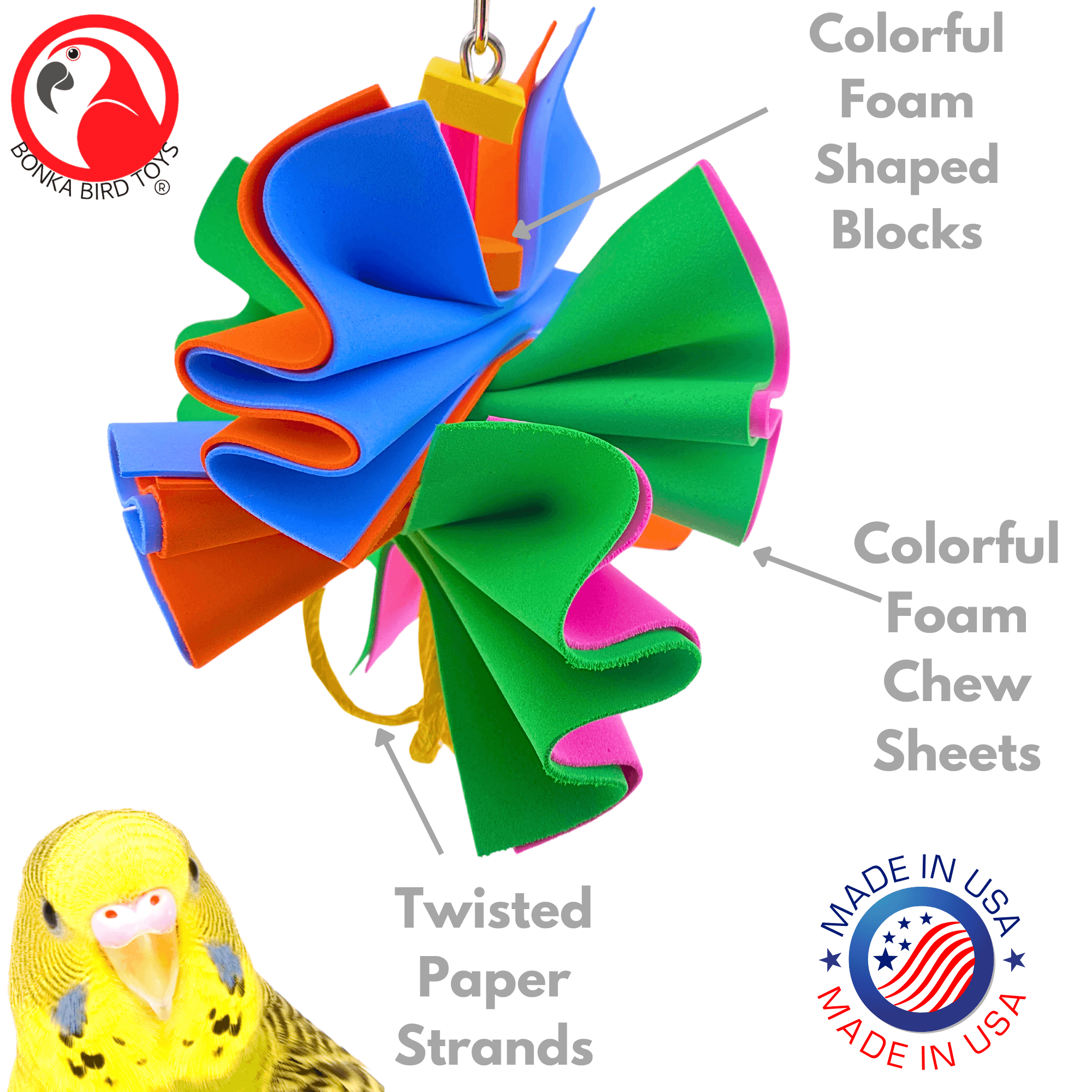 1438 Foamy Crush - Bonka Bird Toys