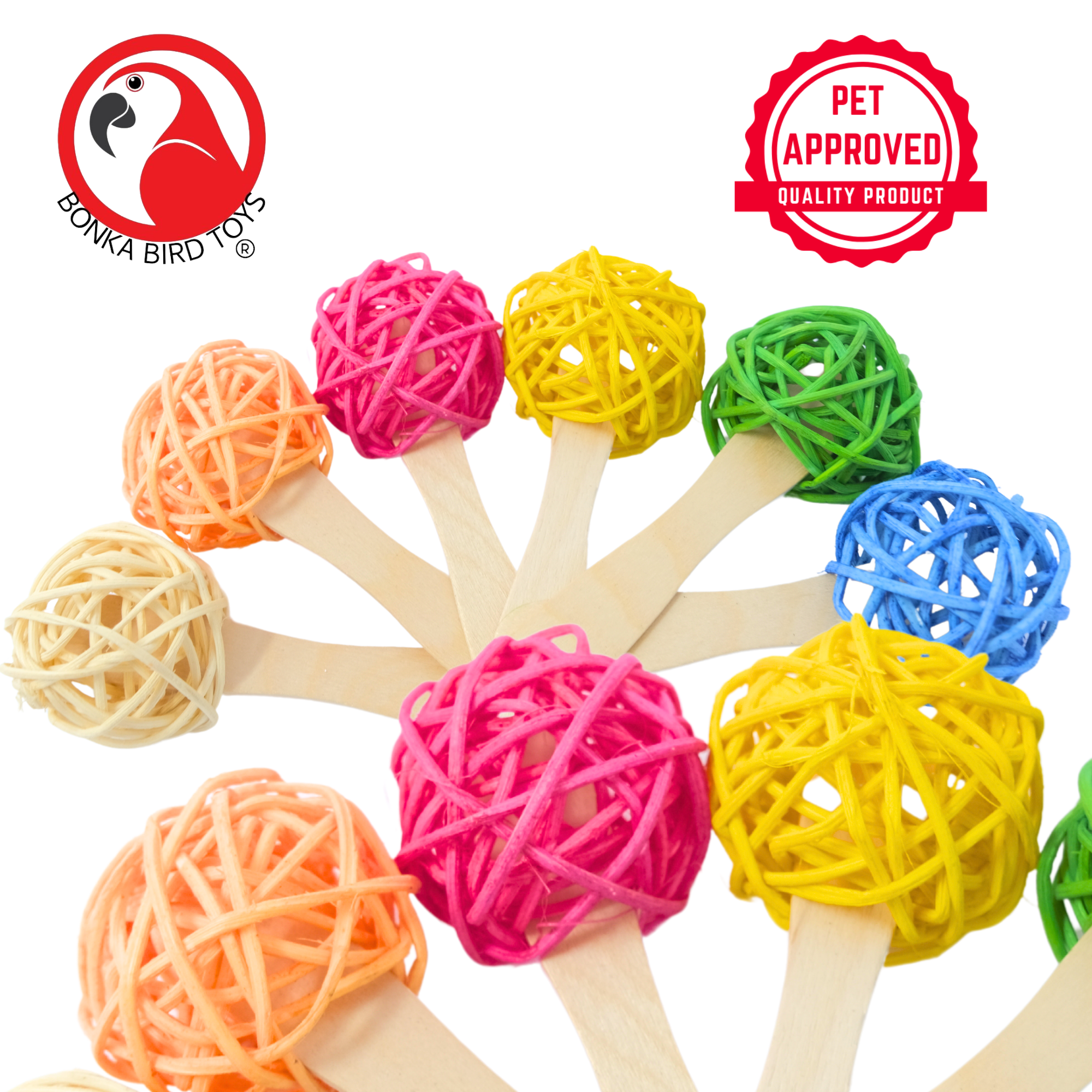 2642 Pk6 Vine Lollipop - Bonka Bird Toys