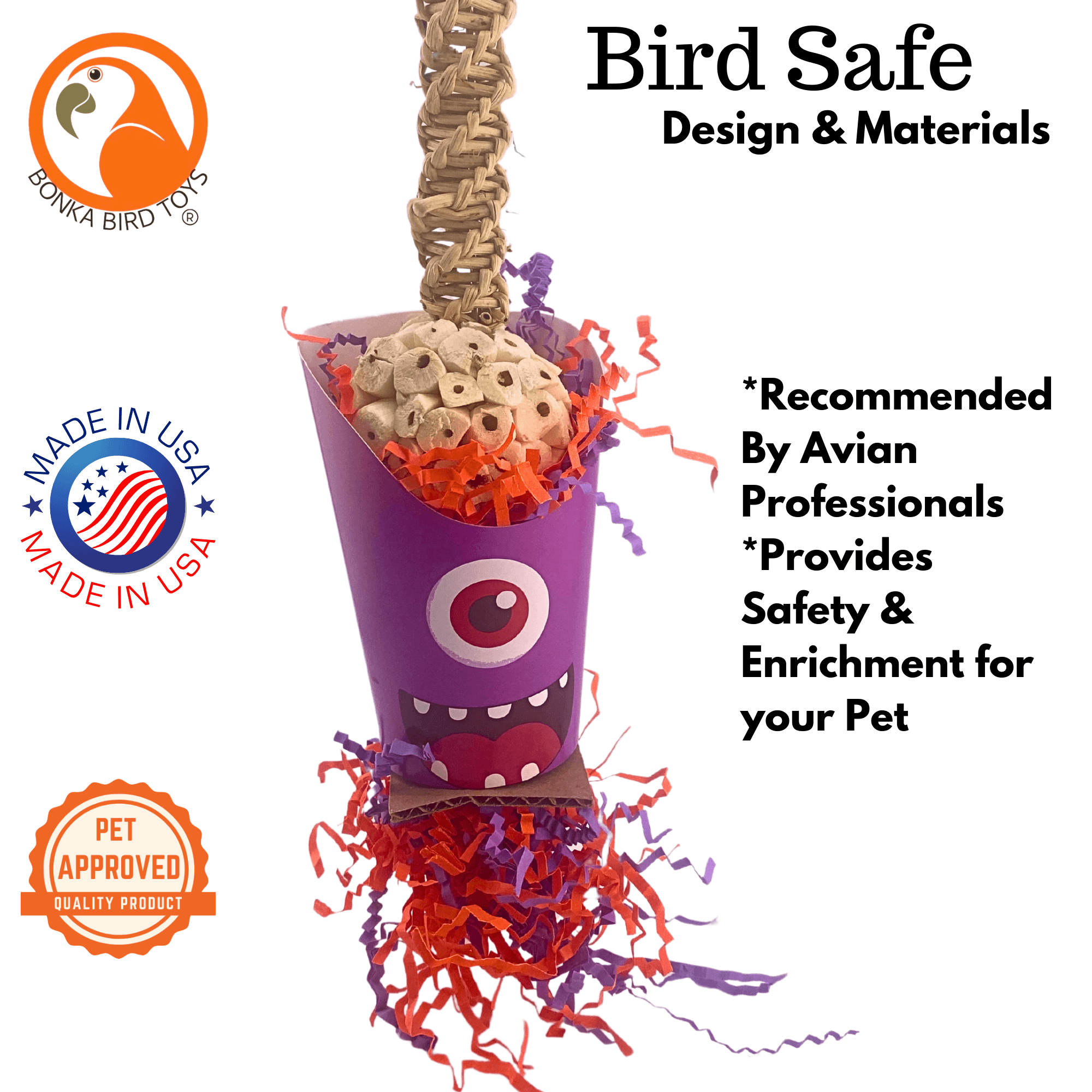 2708 Halloween Monster Cup - Bonka Bird Toys