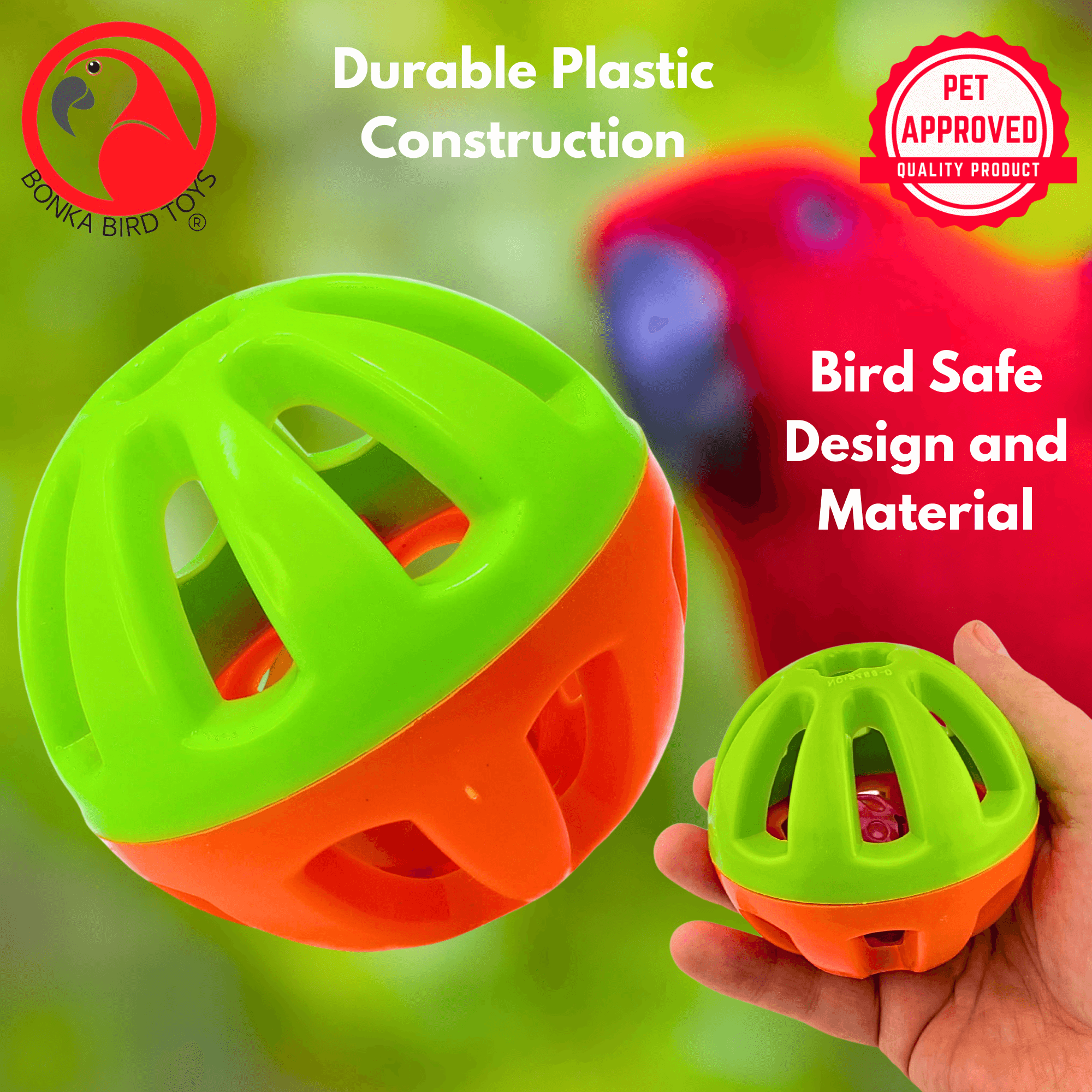 1404 Big 3-Inch Ball - Bonka Bird Toys