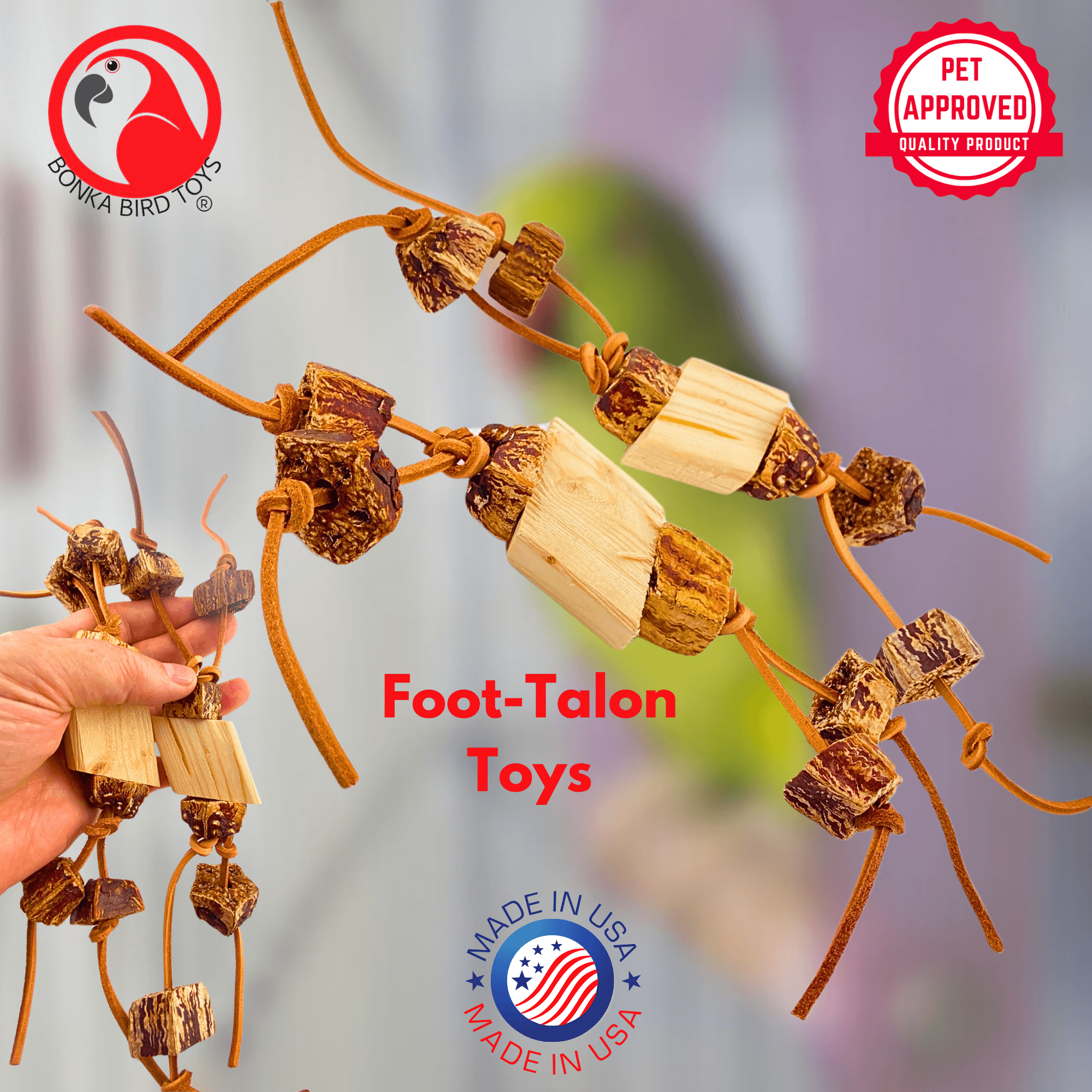 1128 Pk2 Natural Zig-Zag Nibbles - Bonka Bird Toys