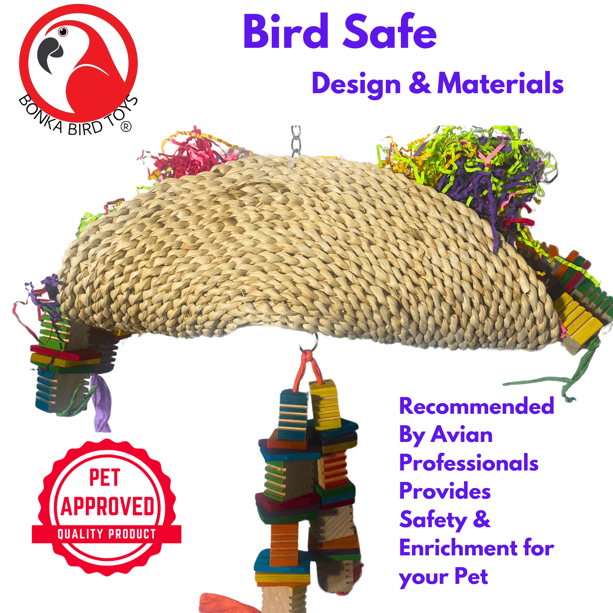 2640 Large Soft Taco - Bonka Bird Toys