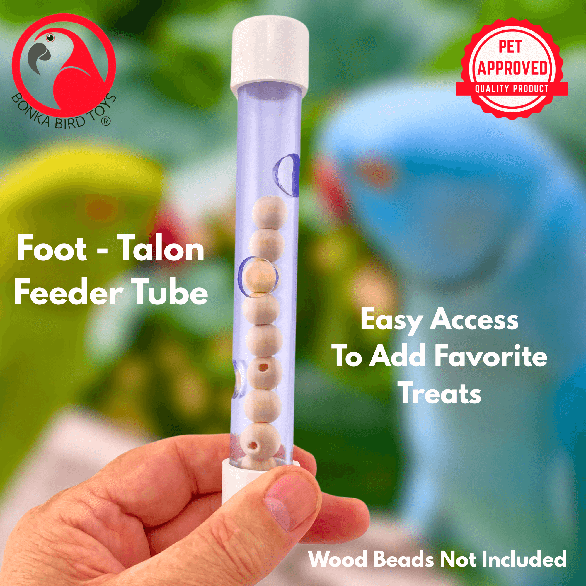 2673 Three Hole Foraging Tube - Bonka Bird Toys