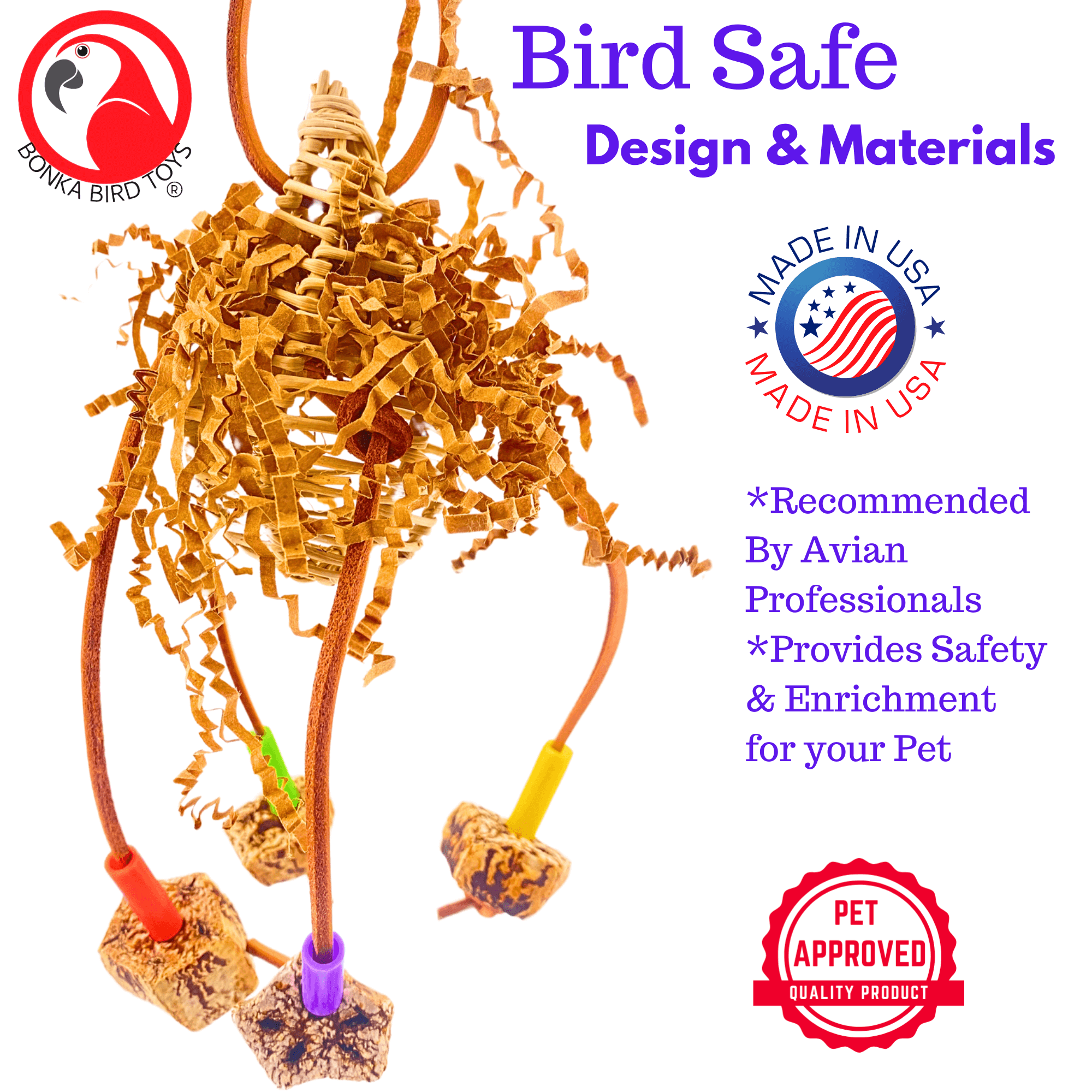 2618 Mahogany Drop - Bonka Bird Toys