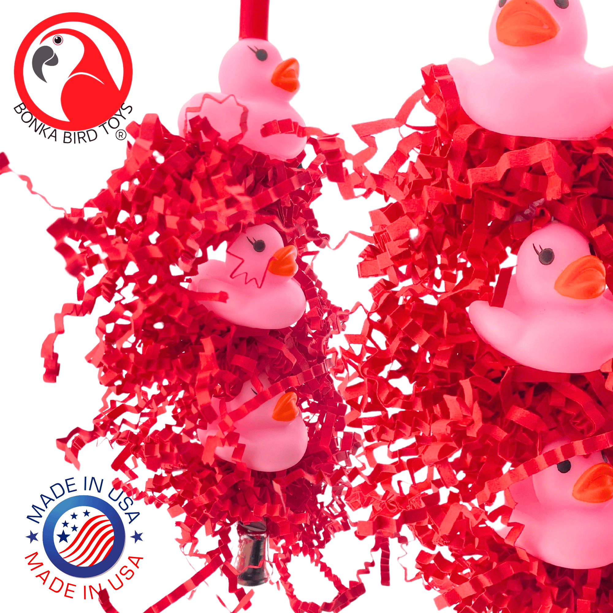2957 Triple Pink Duck - Bonka Bird Toys