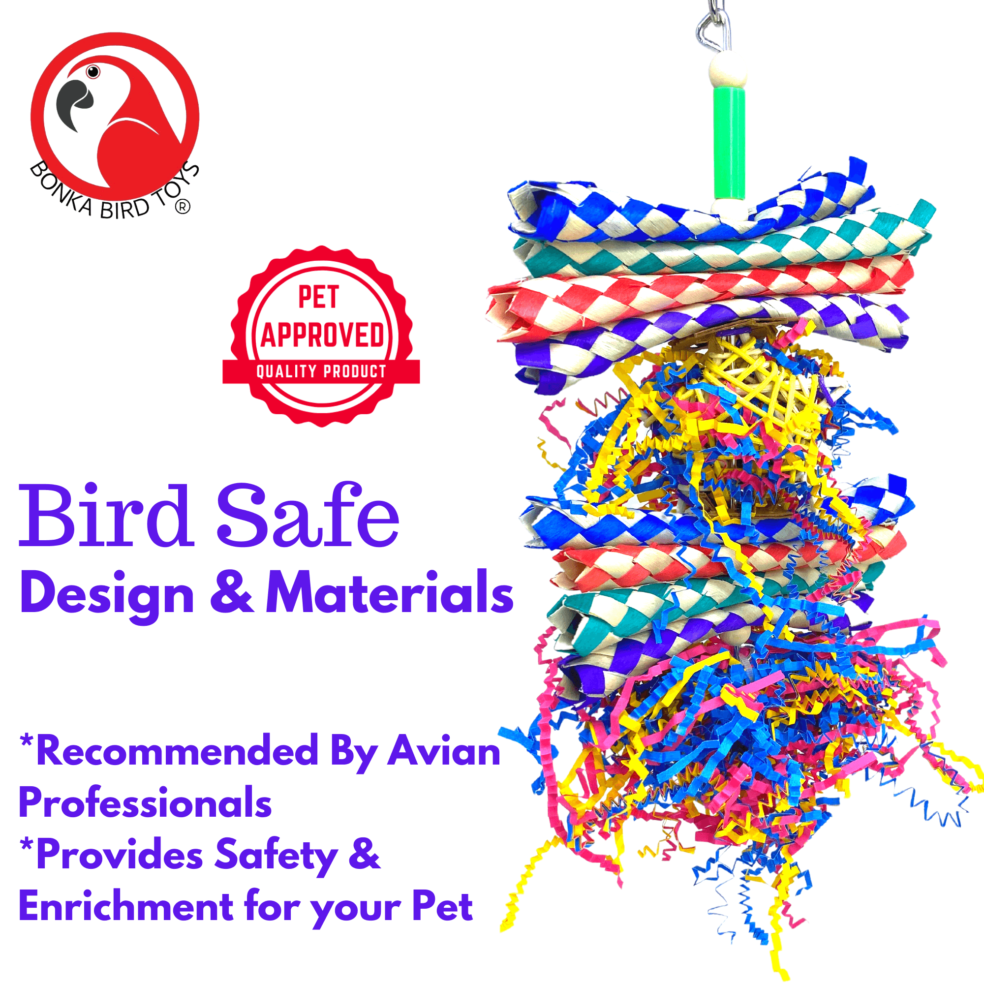 1040 Foraging Star Shred - Bonka Bird Toys