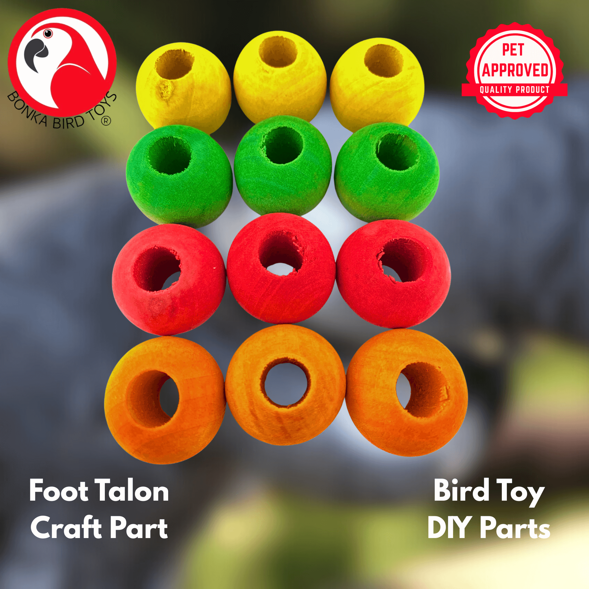 1159 Pk12 3/4" Wood Balls