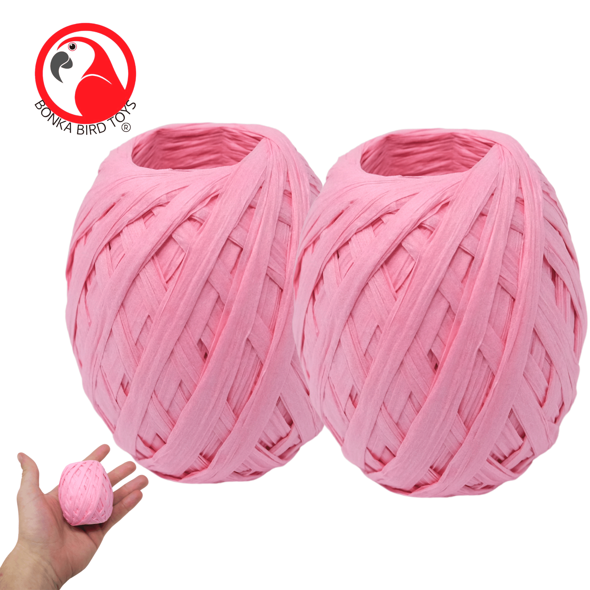 Pack 2 Specialty Raffia Ribbon Gift Packing (200ft) - Bonka Bird Toys