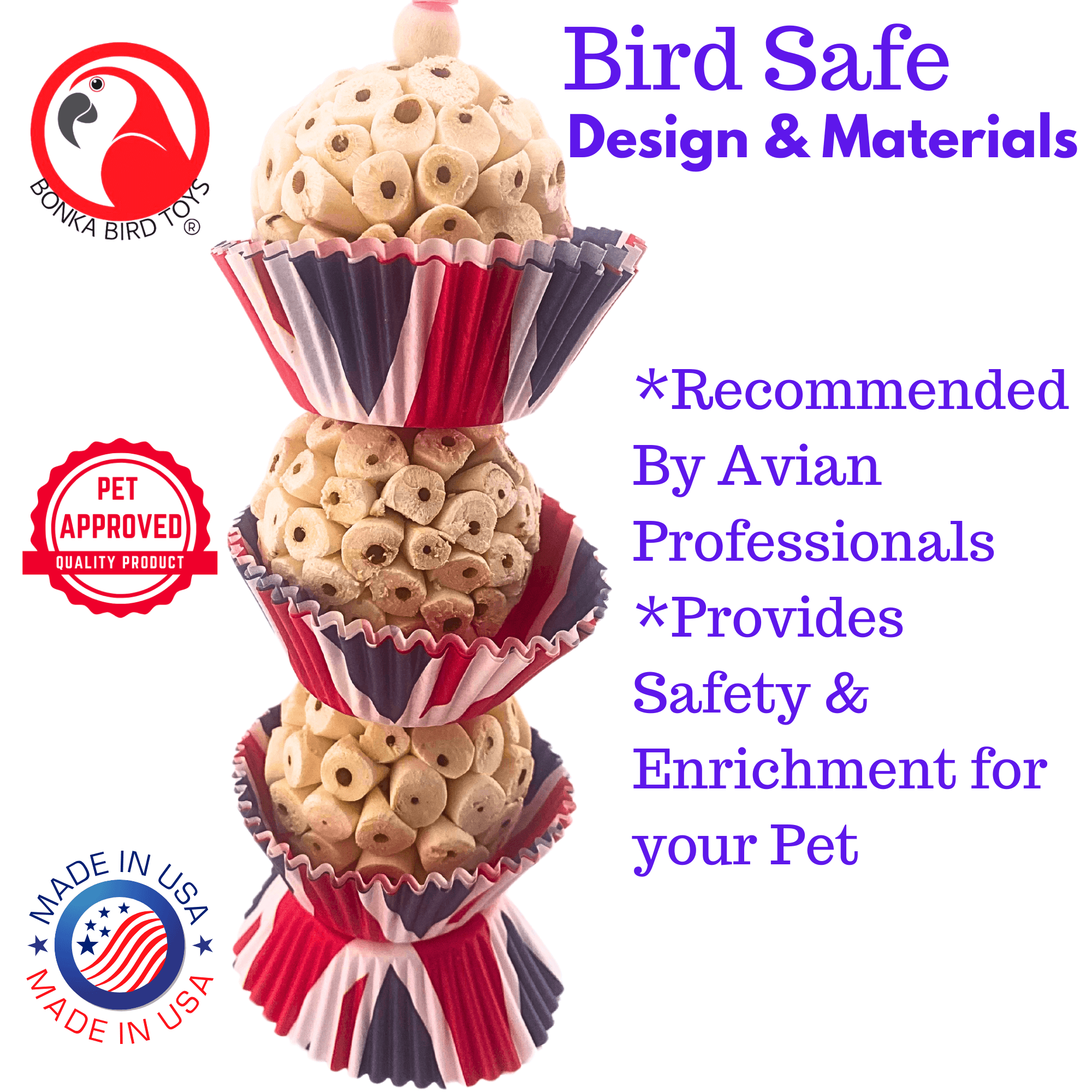 2709 UK Three Cake - Bonka Bird Toys