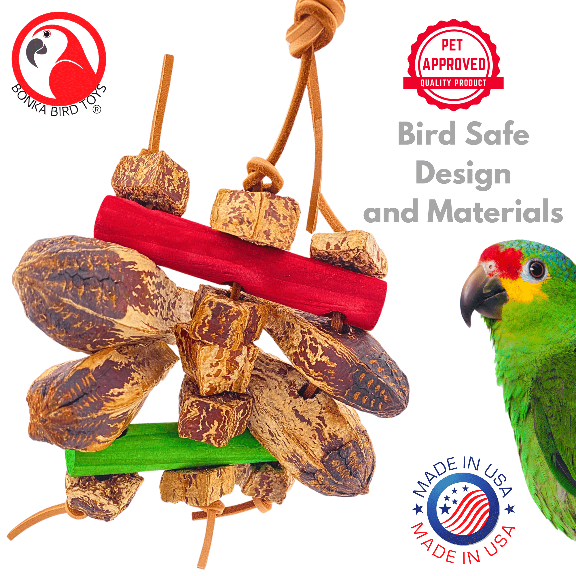 2755 Mahogany Chomp - Bonka Bird Toys