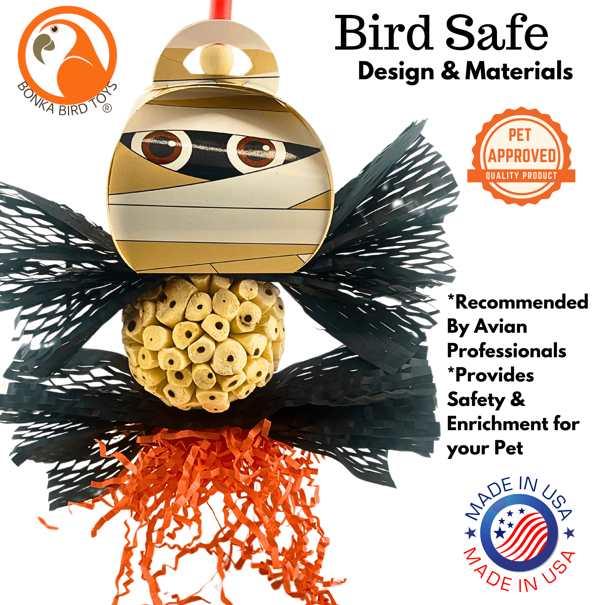 2718 Spooky Halloween Mummy - Bonka Bird Toys