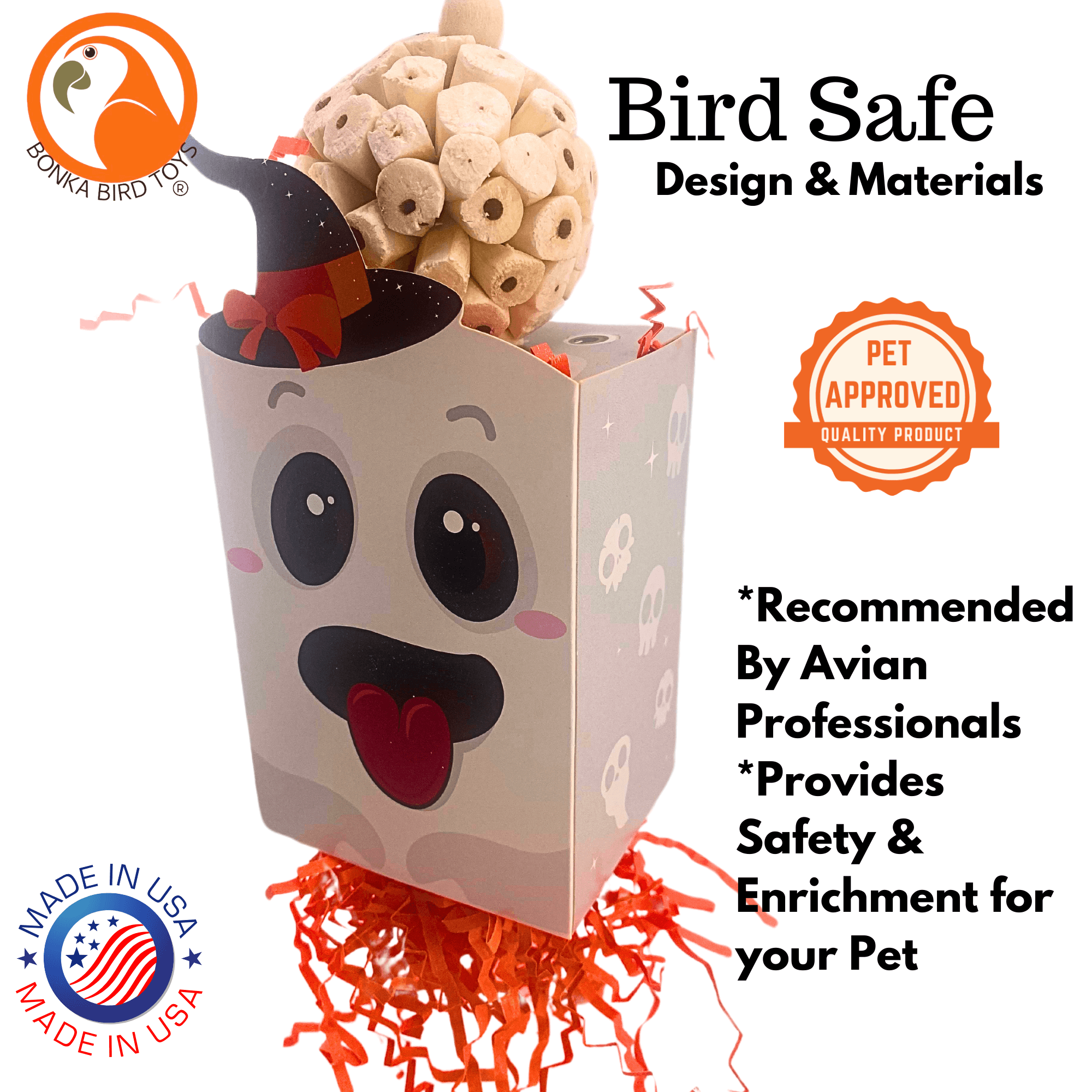 2687 Halloween Ghost Box - Bonka Bird Toys