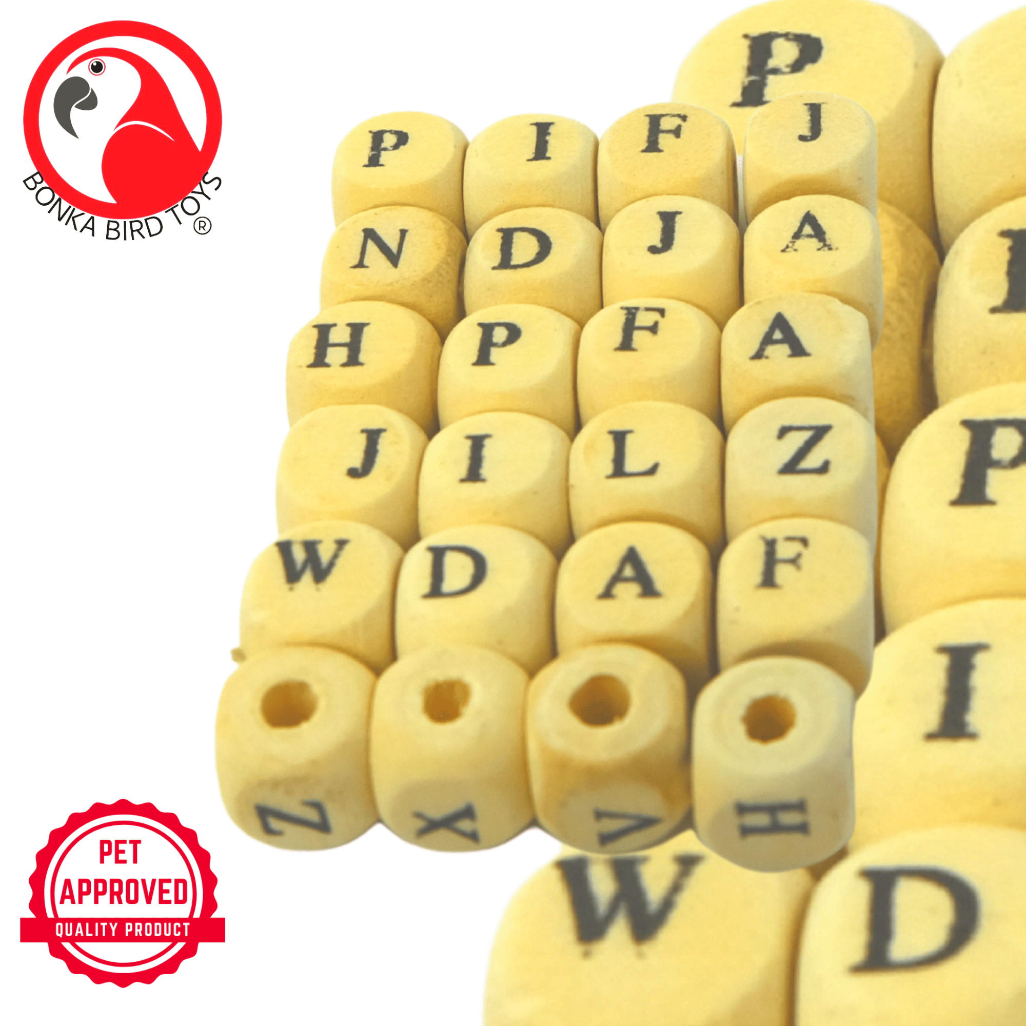 2527 Tiny ABC Cube Beads - Bonka Bird Toys