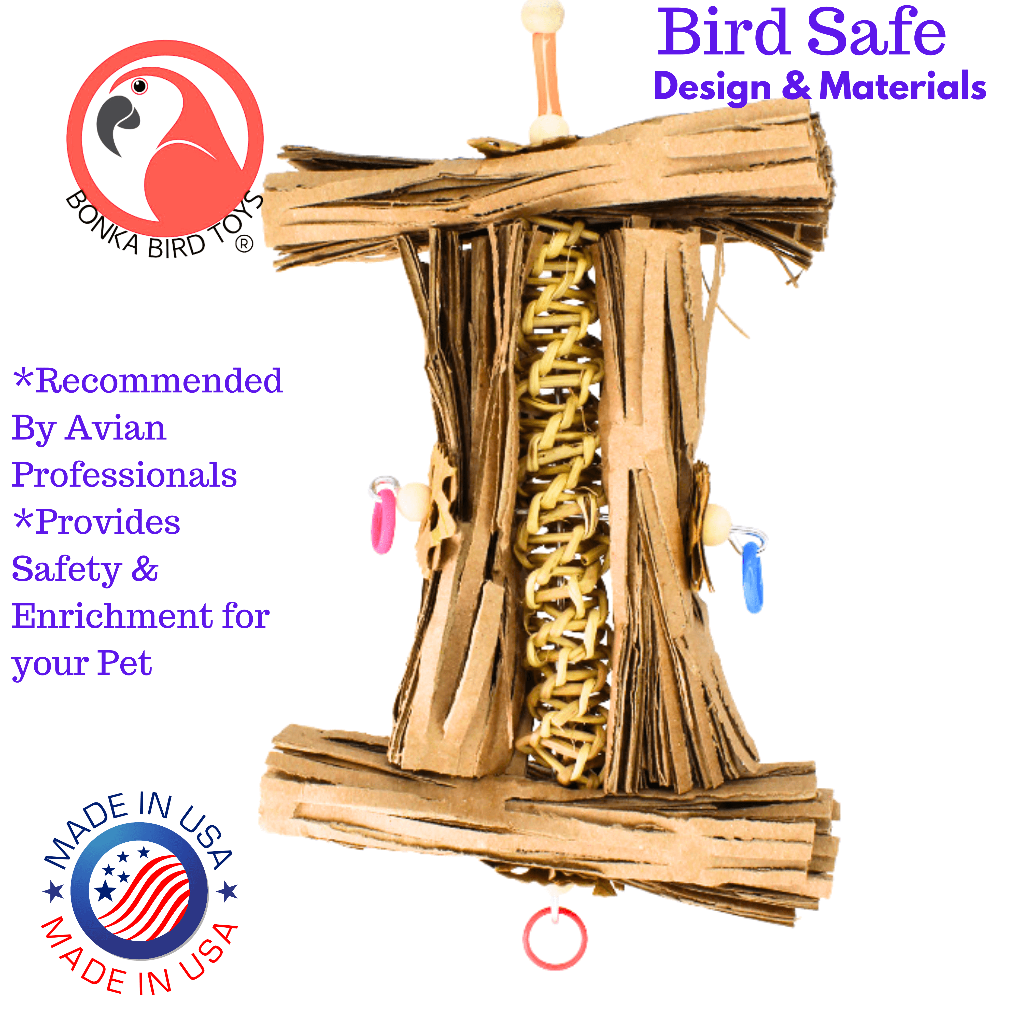 1547 Natural Helix - Bonka Bird Toys