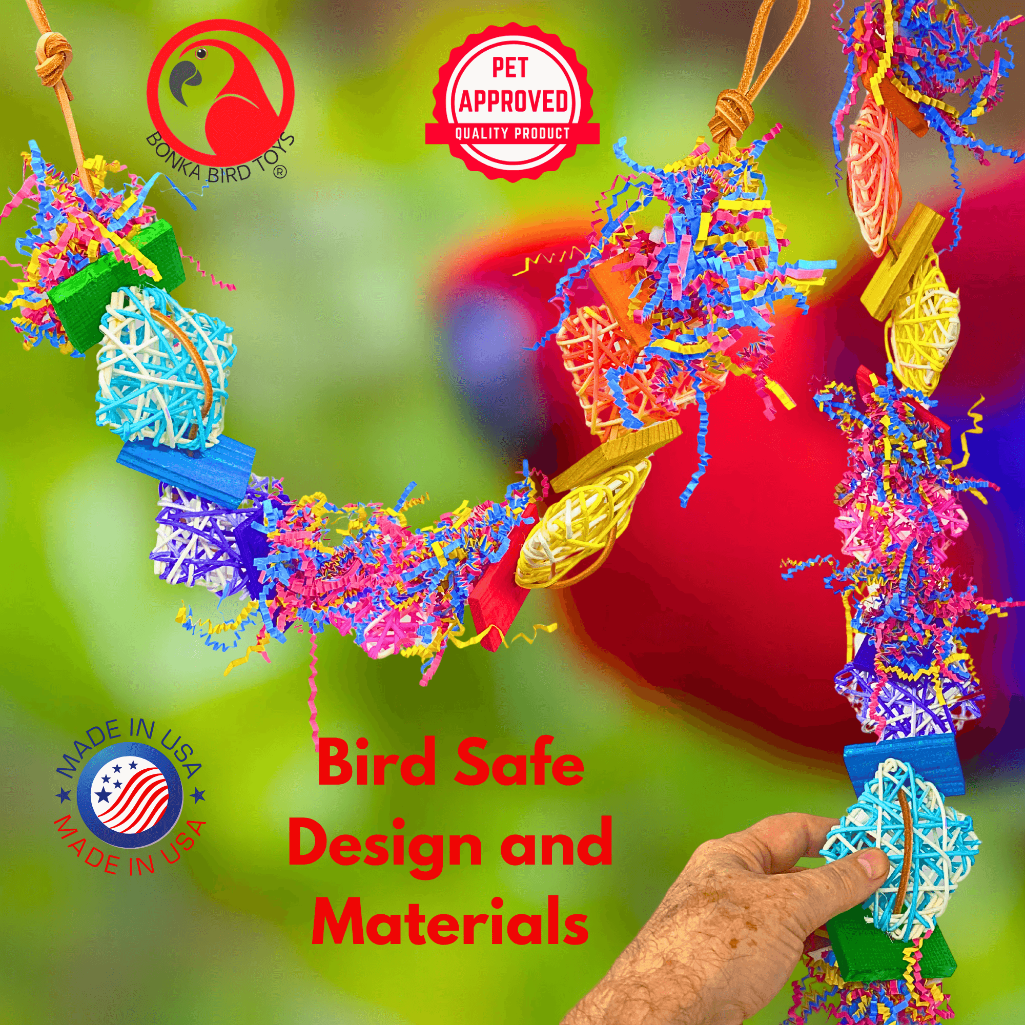 3933 Crinkle Carnival - Bonka Bird Toys