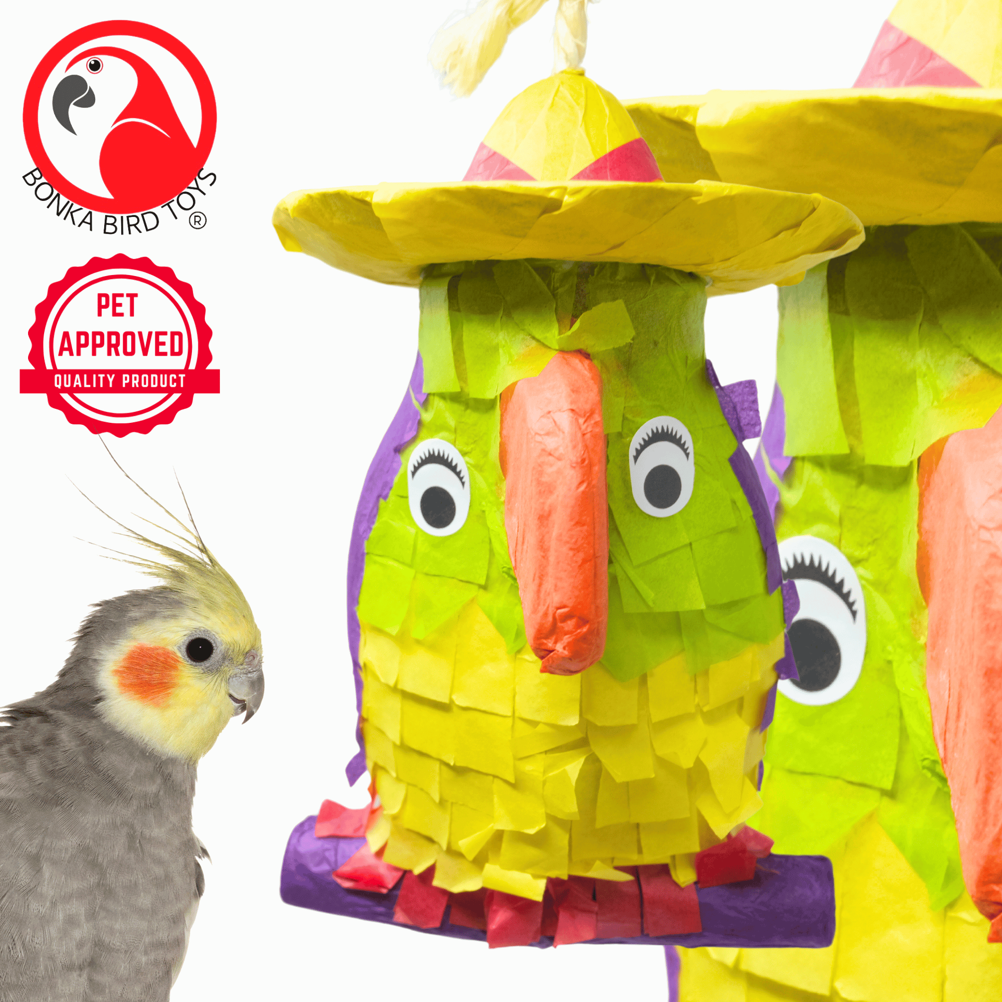 2587 Pinata Parrot - Bonka Bird Toys