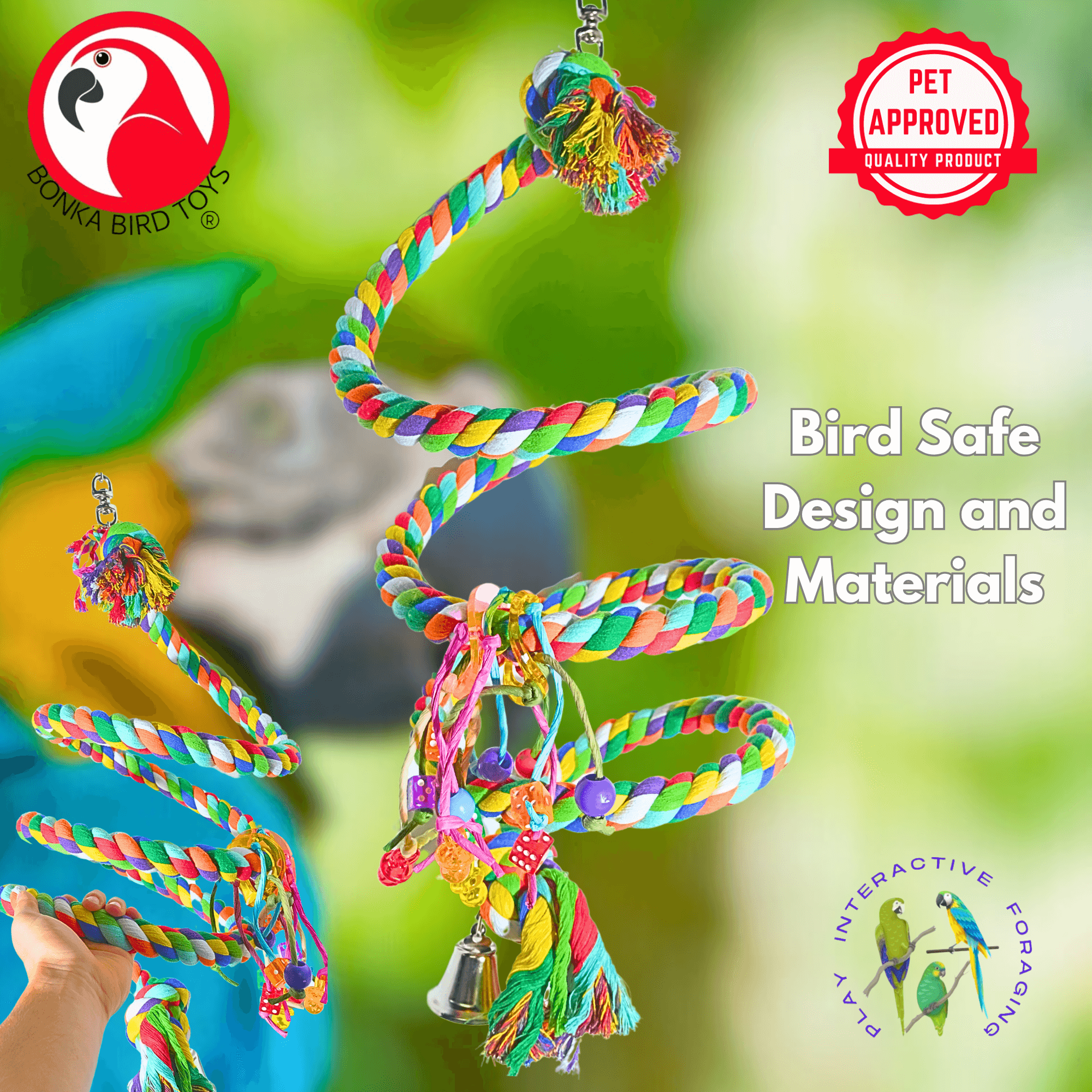 1962 Huge Rope Boing - Bonka Bird Toys