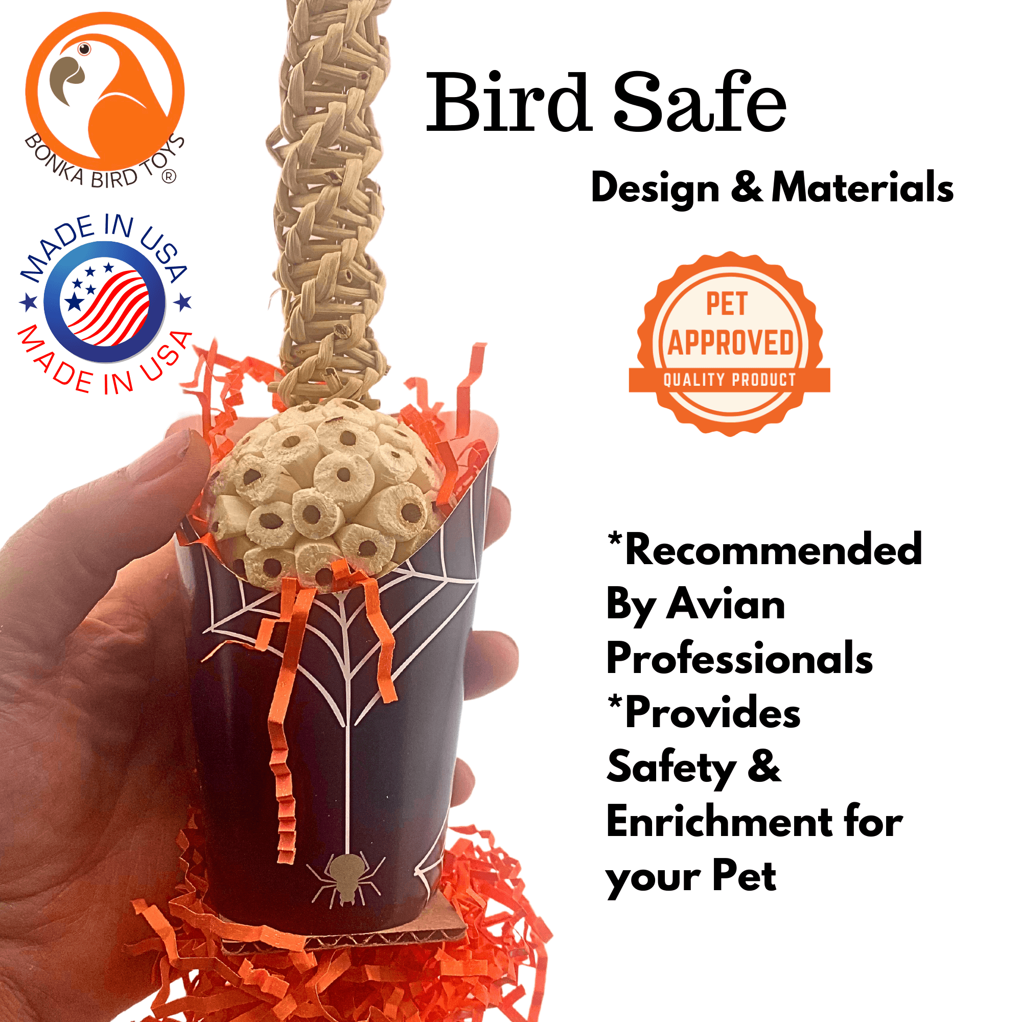 2707 Halloween Spider Cup - Bonka Bird Toys
