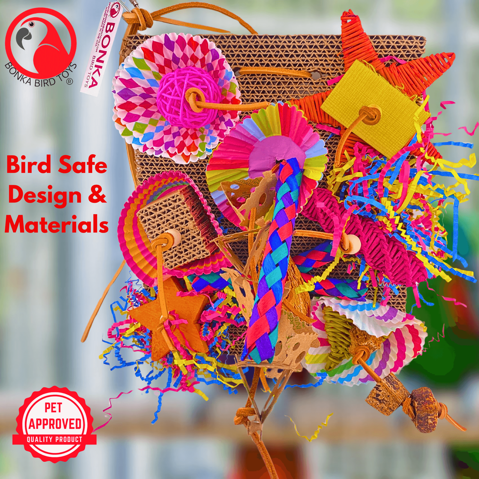 2644 Fiesta Foraging Board - Bonka Bird Toys