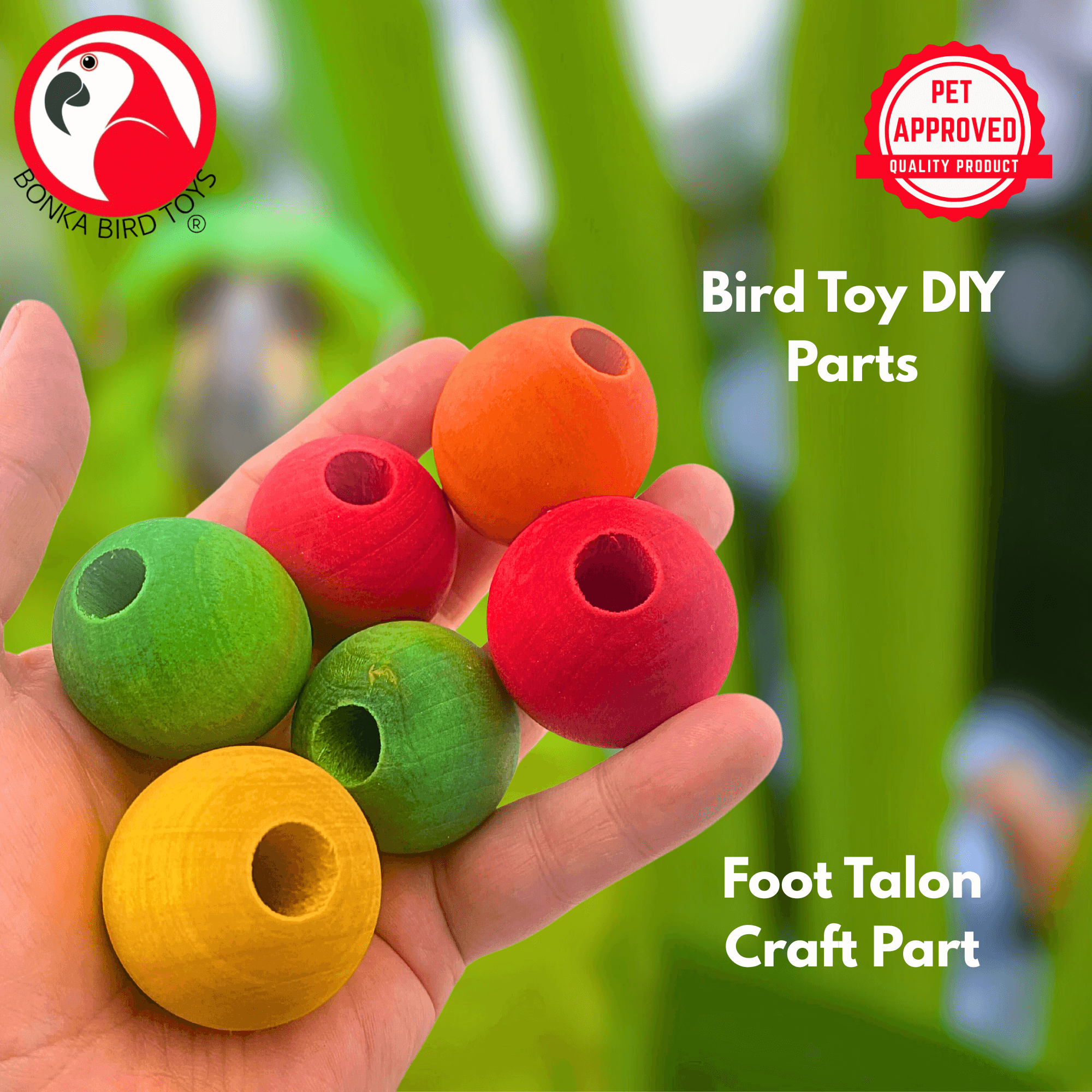 1157 Pk6 1.5" Big Wood Balls