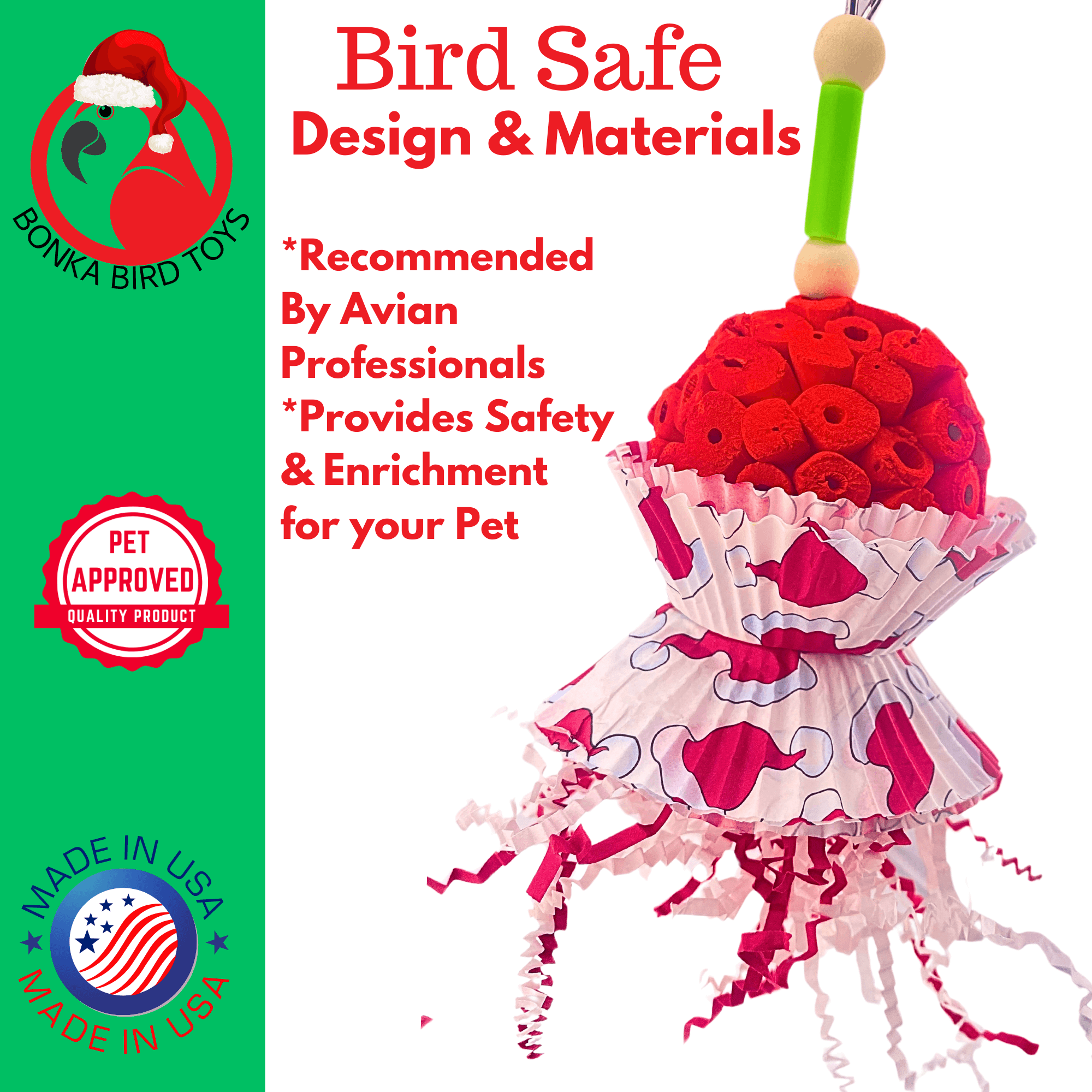 2732 Christmas Sola Hatty - Bonka Bird Toys