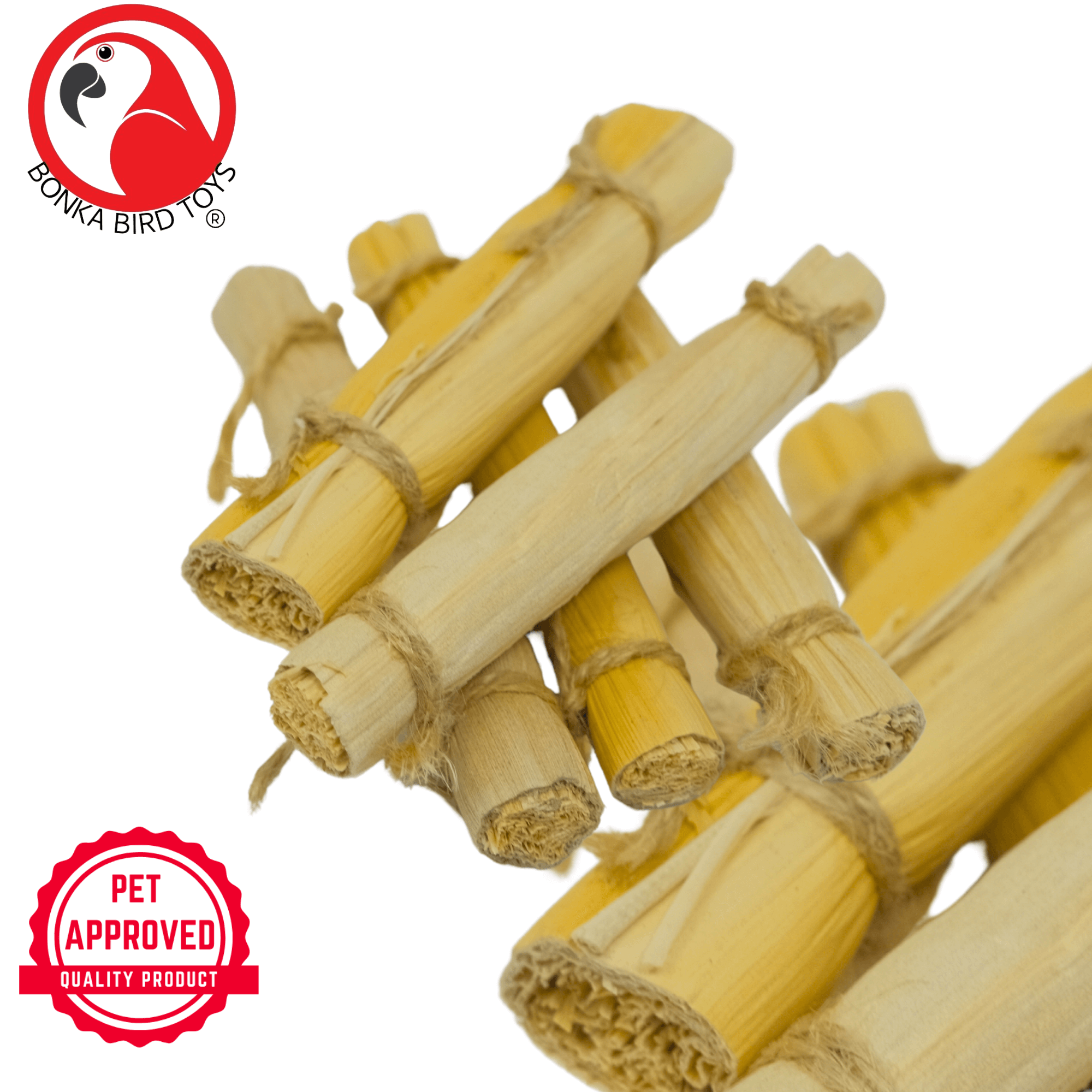 2375 Pk5 4-Inch Banana Leaf Sticks - Bonka Bird Toys