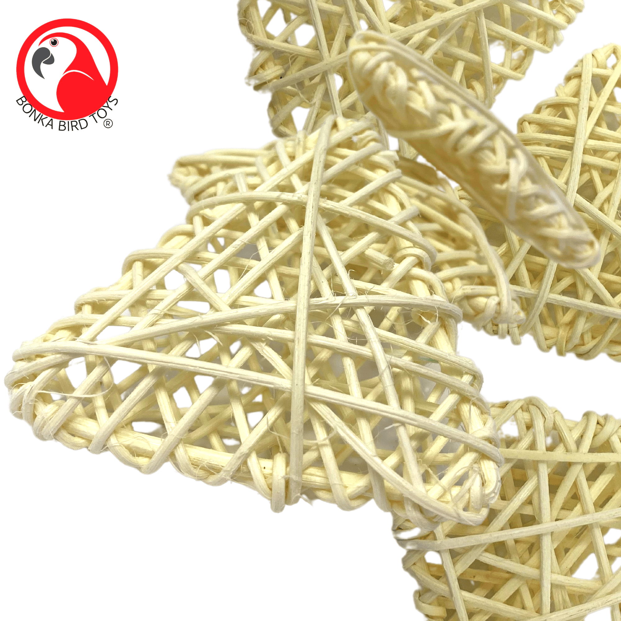 2511 Pk3 Natural Vine Triangles - Bonka Bird Toys