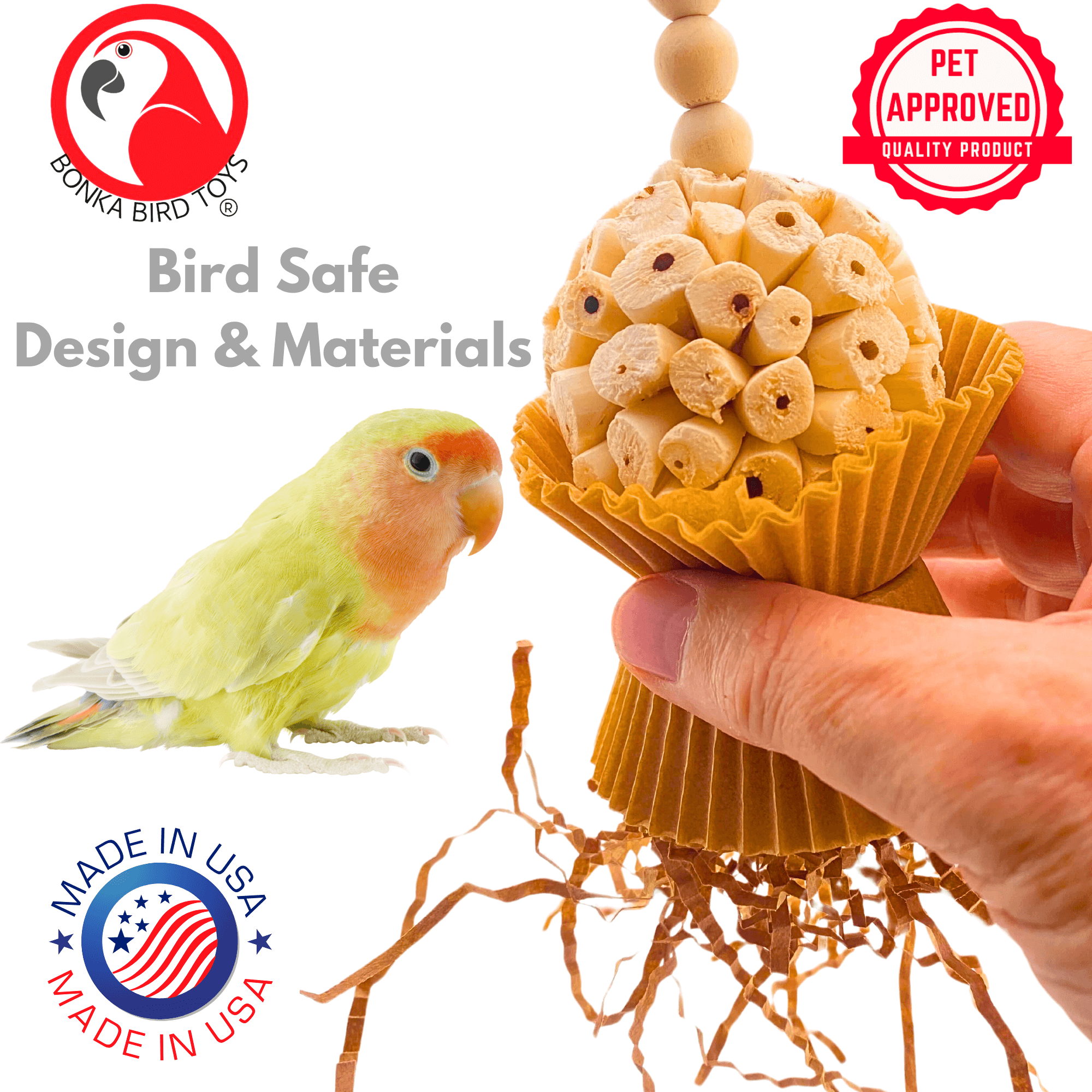 1925N Natural Cake - Bonka Bird Toys