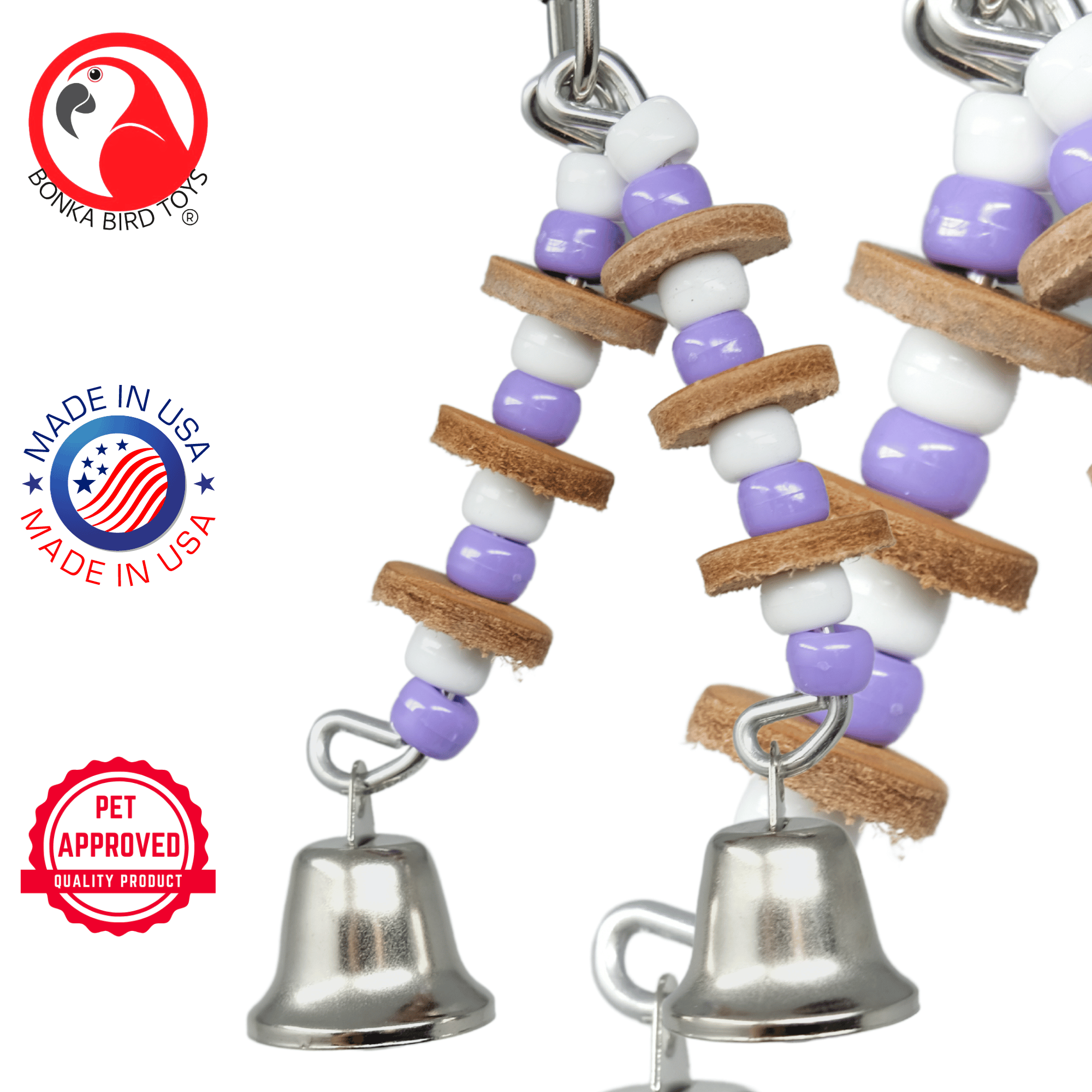 2351 Duo Leather Drop - Bonka Bird Toys