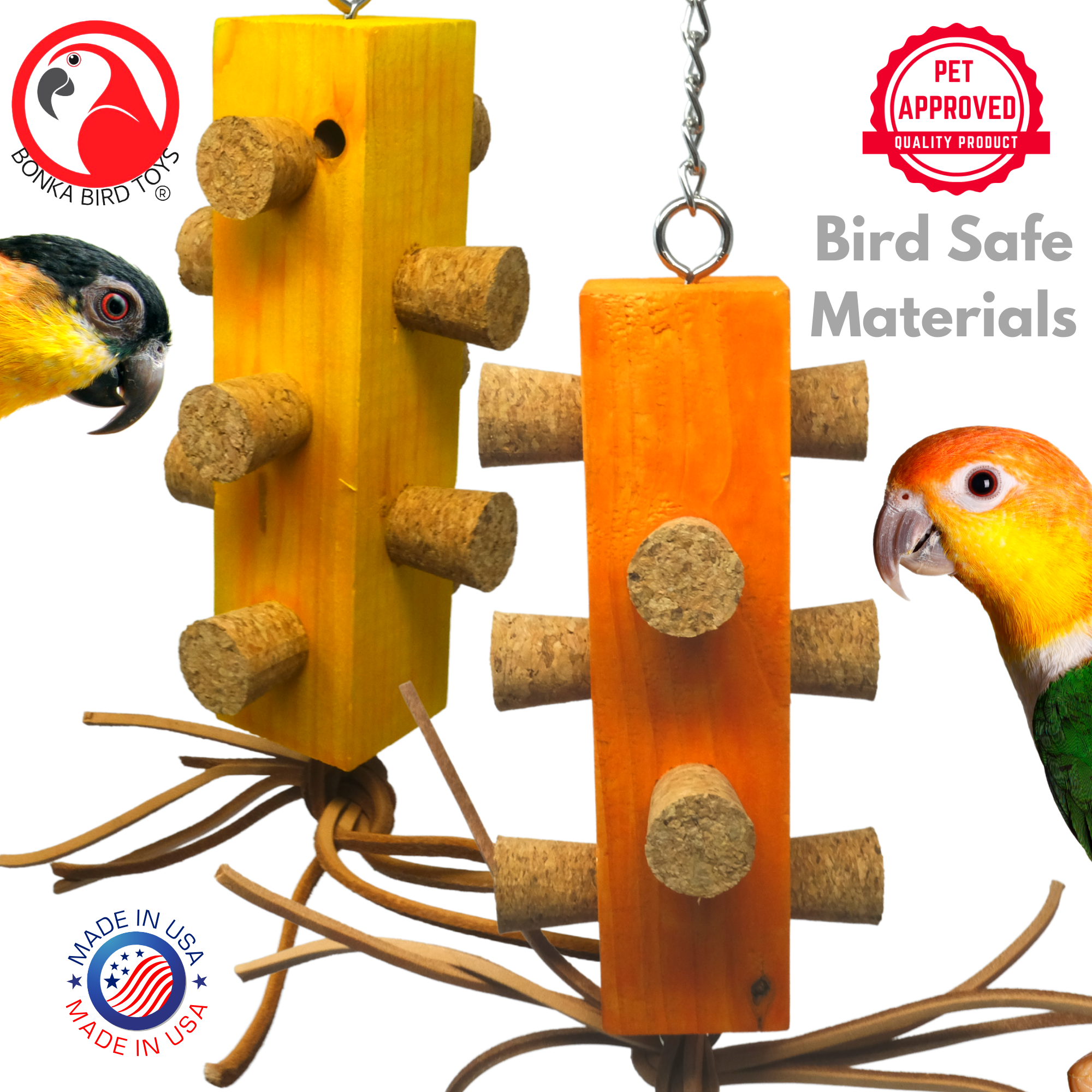 2555 Cork Traffic Light - Bonka Bird Toys