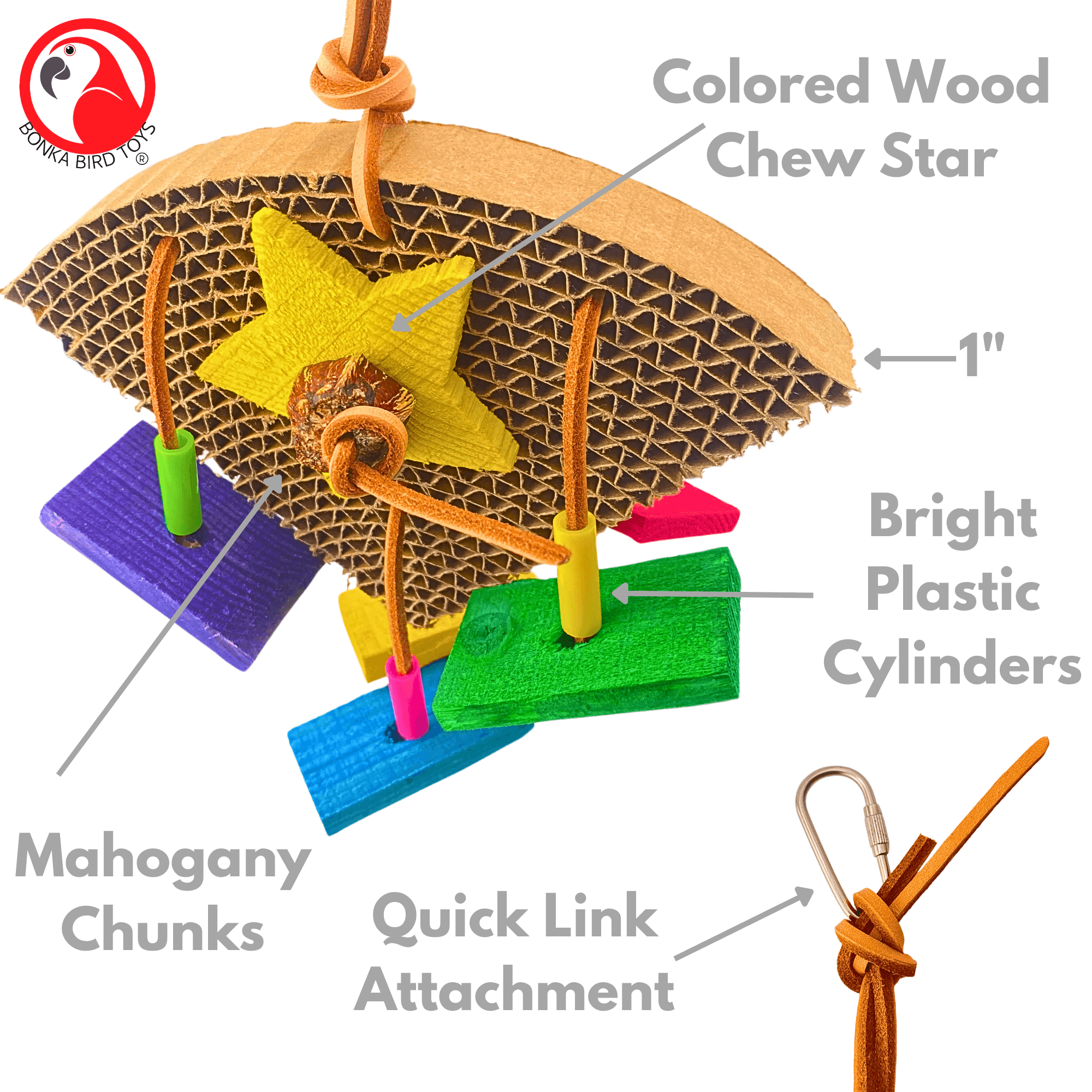 1417 Chomp Slice - Bonka Bird Toys