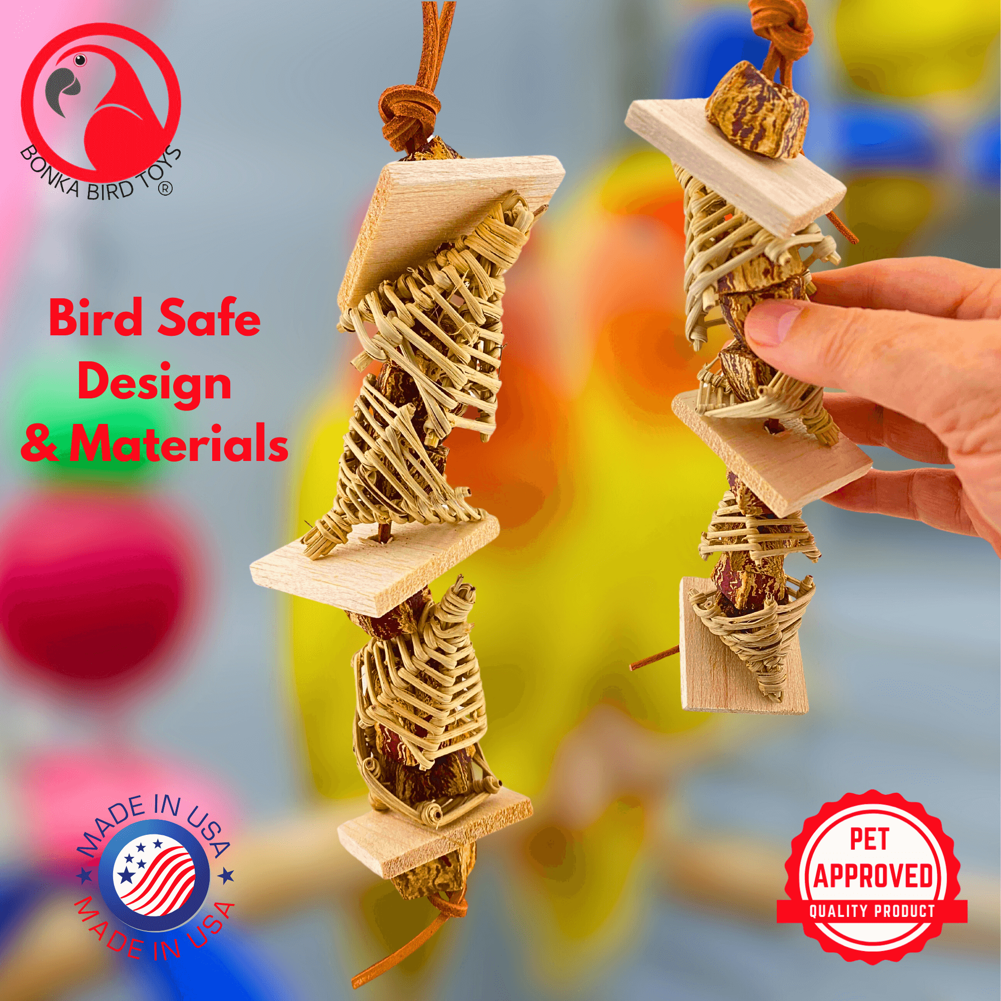 1133 Mahogany Maze - Bonka Bird Toys
