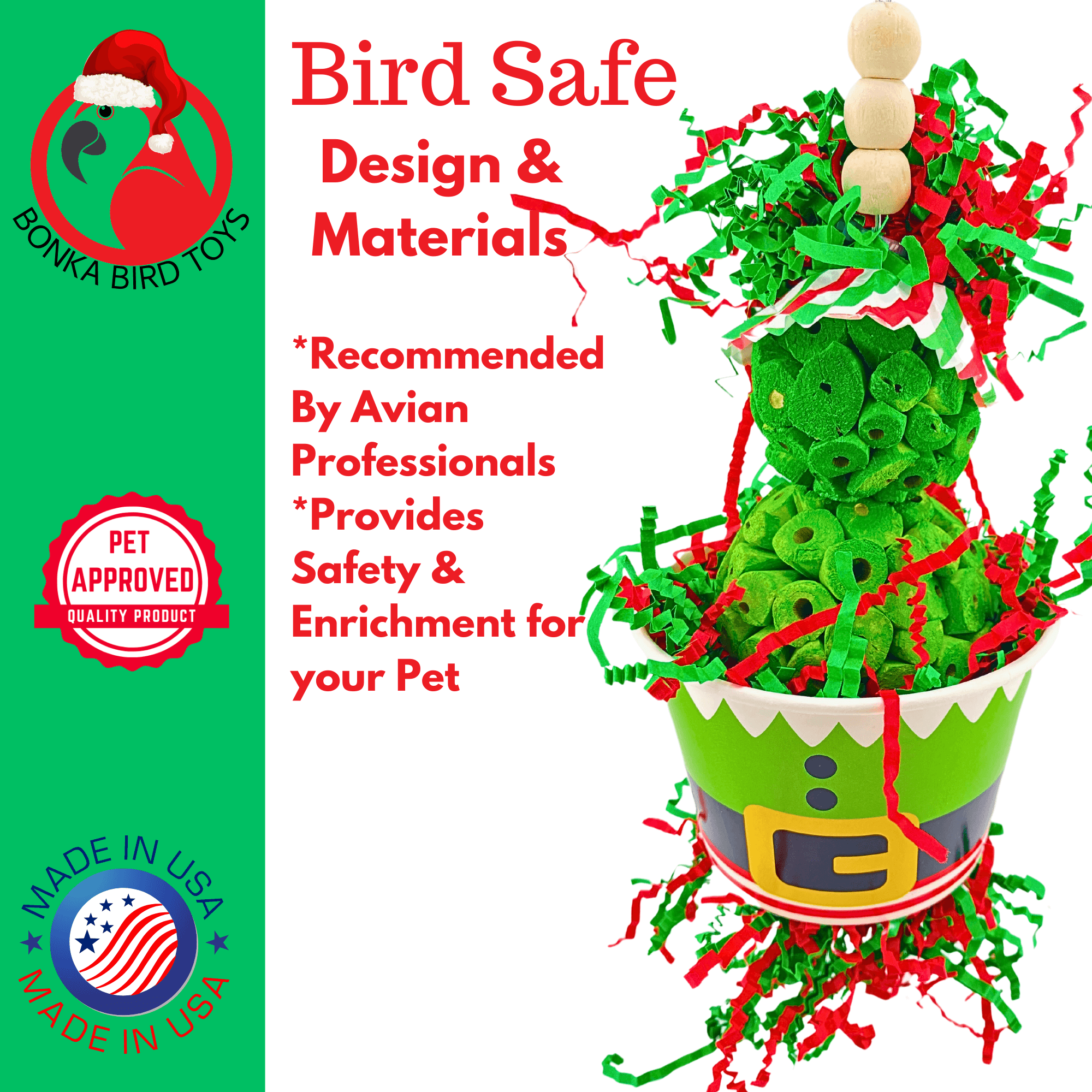 2731 Christmas Sola Grinch - Bonka Bird Toys