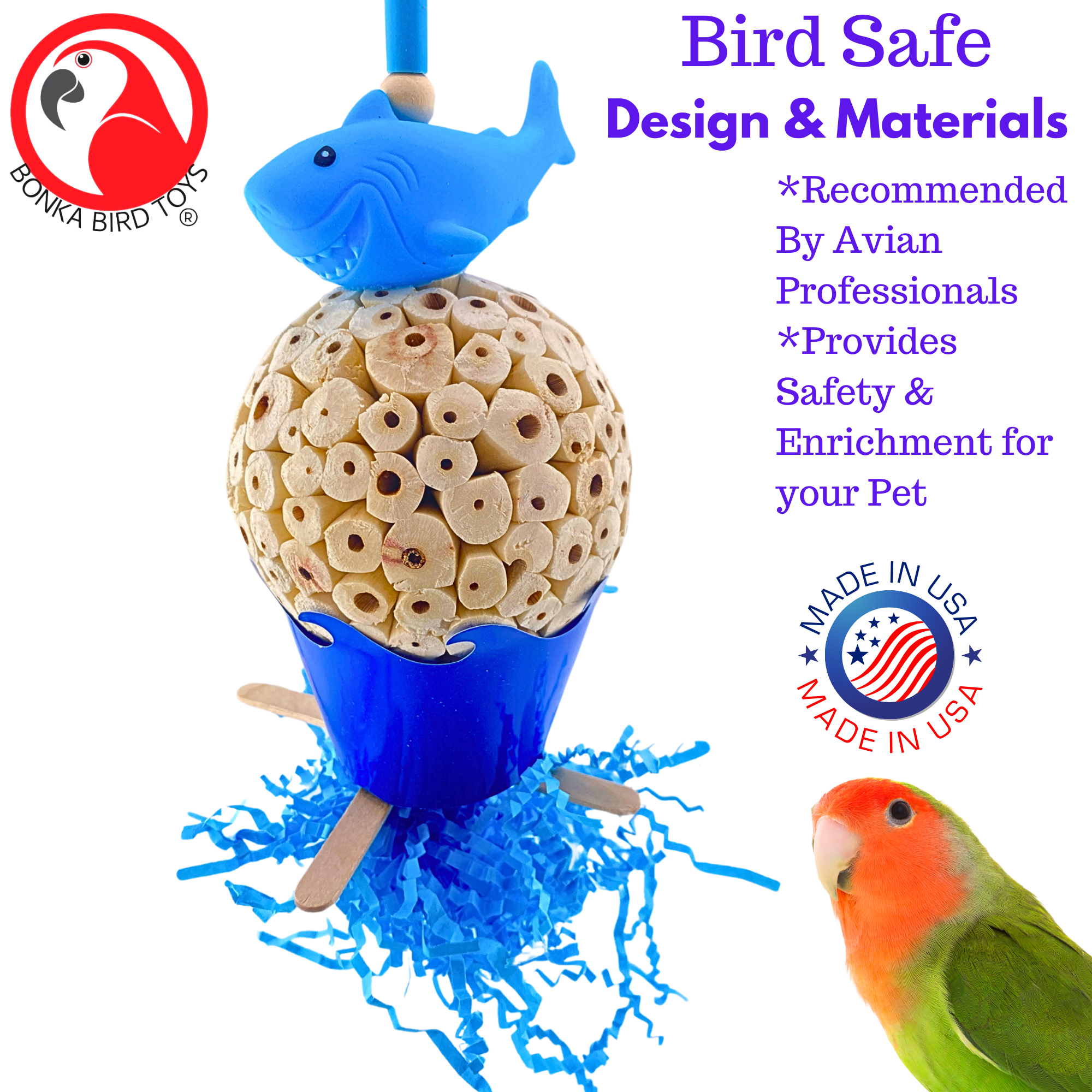 2605 Sola Shark - Bonka Bird Toys