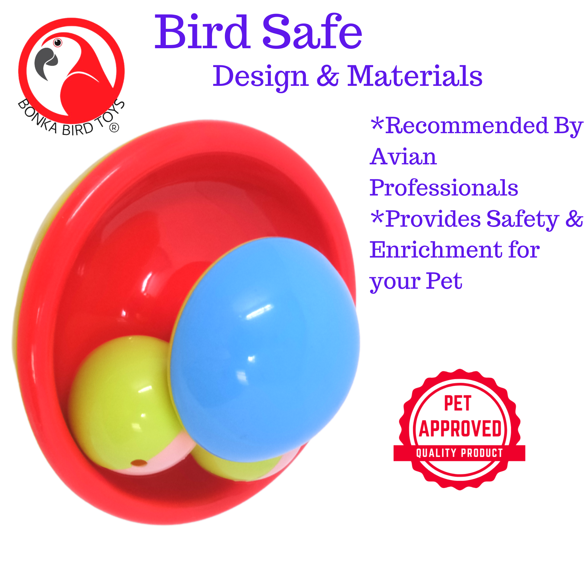 2459 Swivel Ball Spinner - Bonka Bird Toys