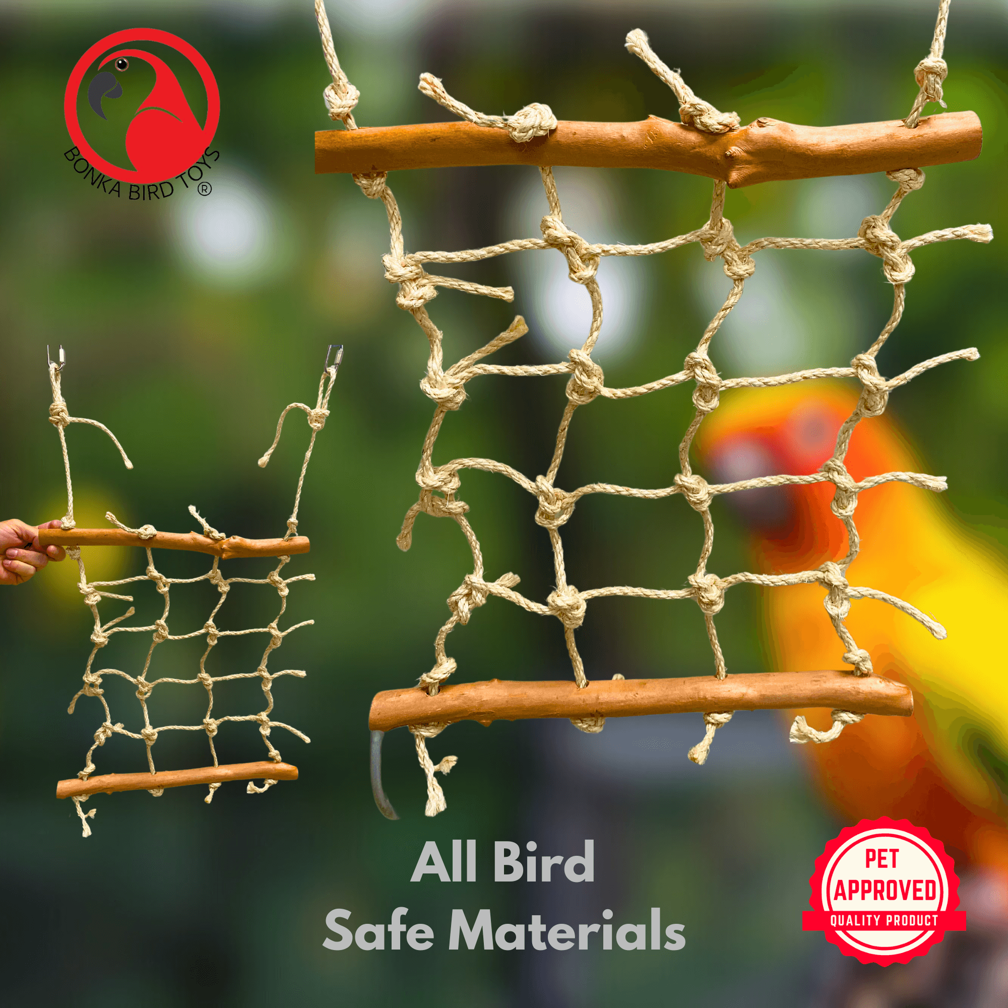 2667 Small Java Cargo Net - Bonka Bird Toys
