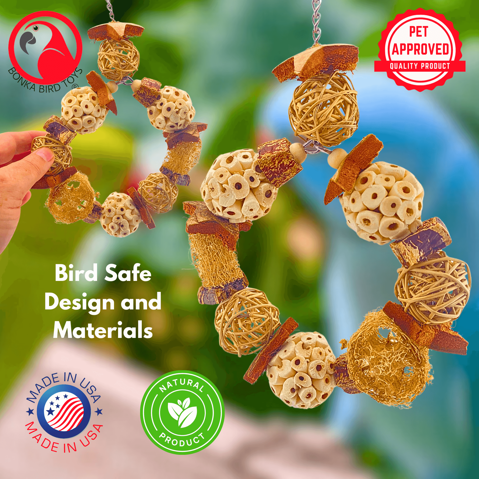 1199 Natures Harmony Swing - Bonka Bird Toys