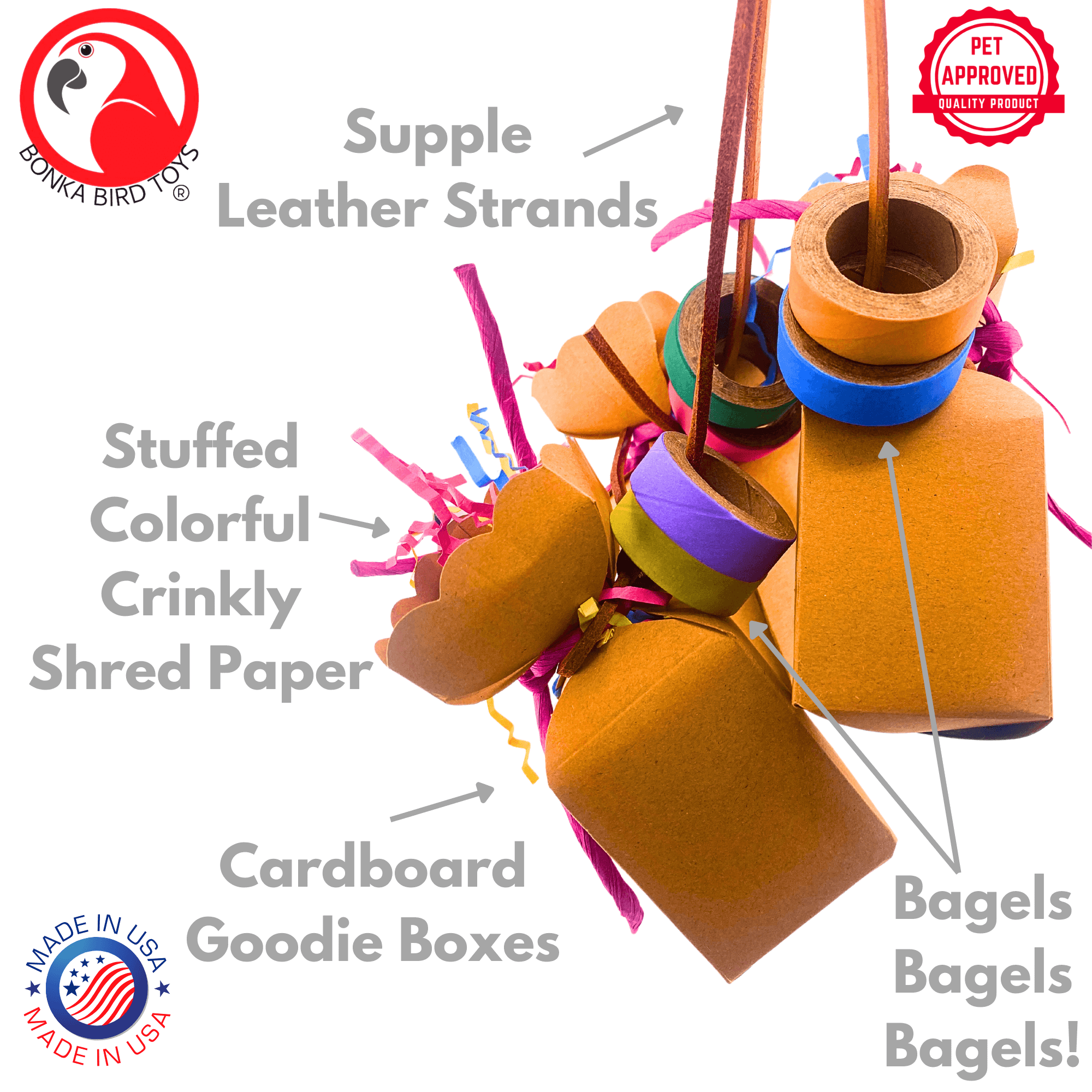 2701 Leather Surprise - Bonka Bird Toys