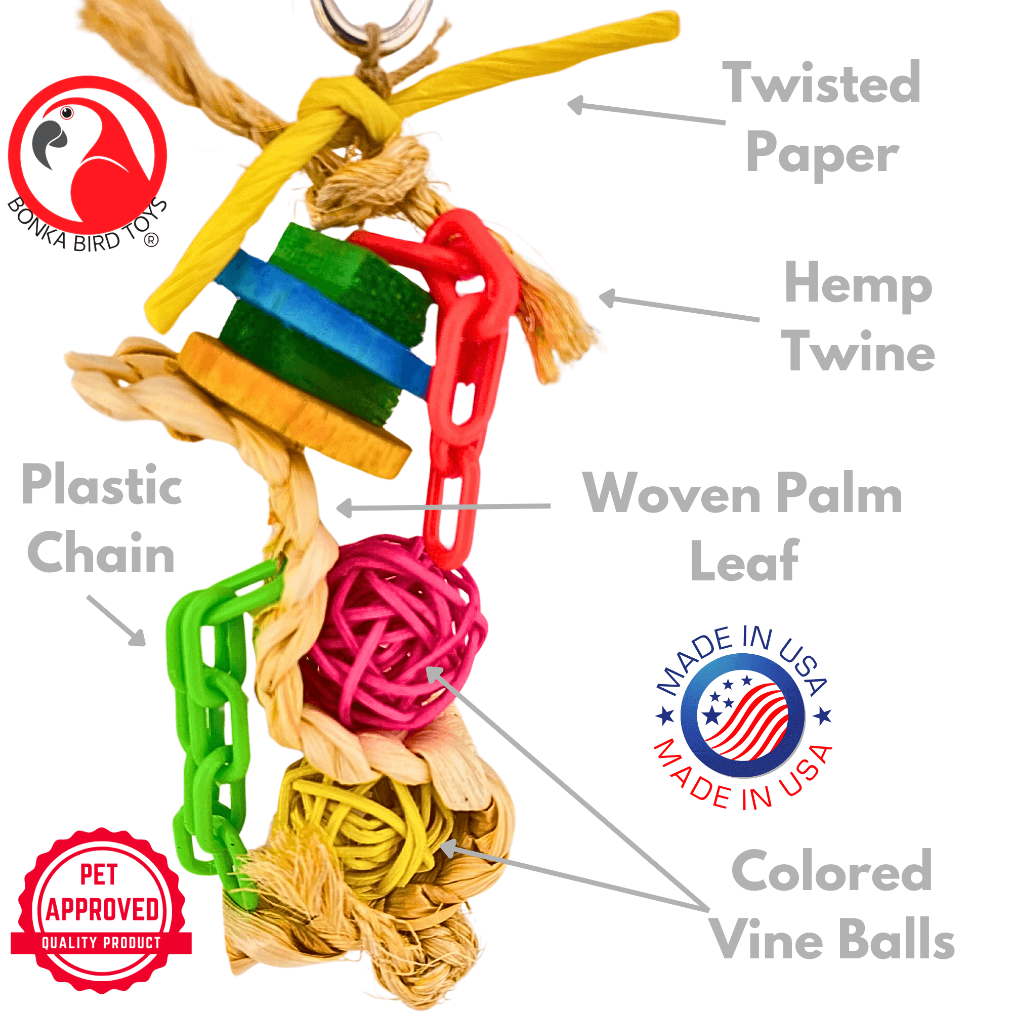 2624 Wiggle Chain - Bonka Bird Toys