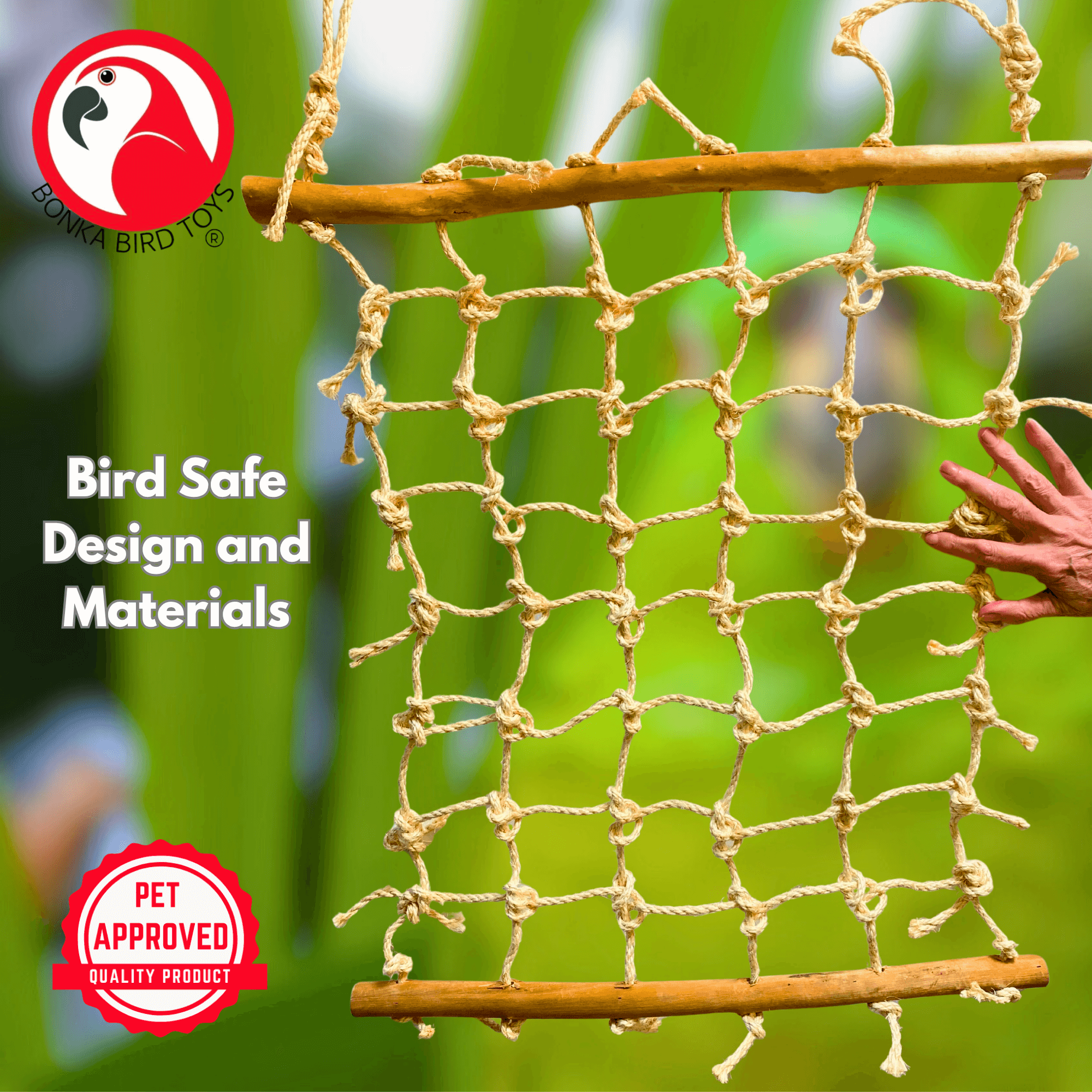 2029 Medium Sisal Cargo Net - Bonka Bird Toys