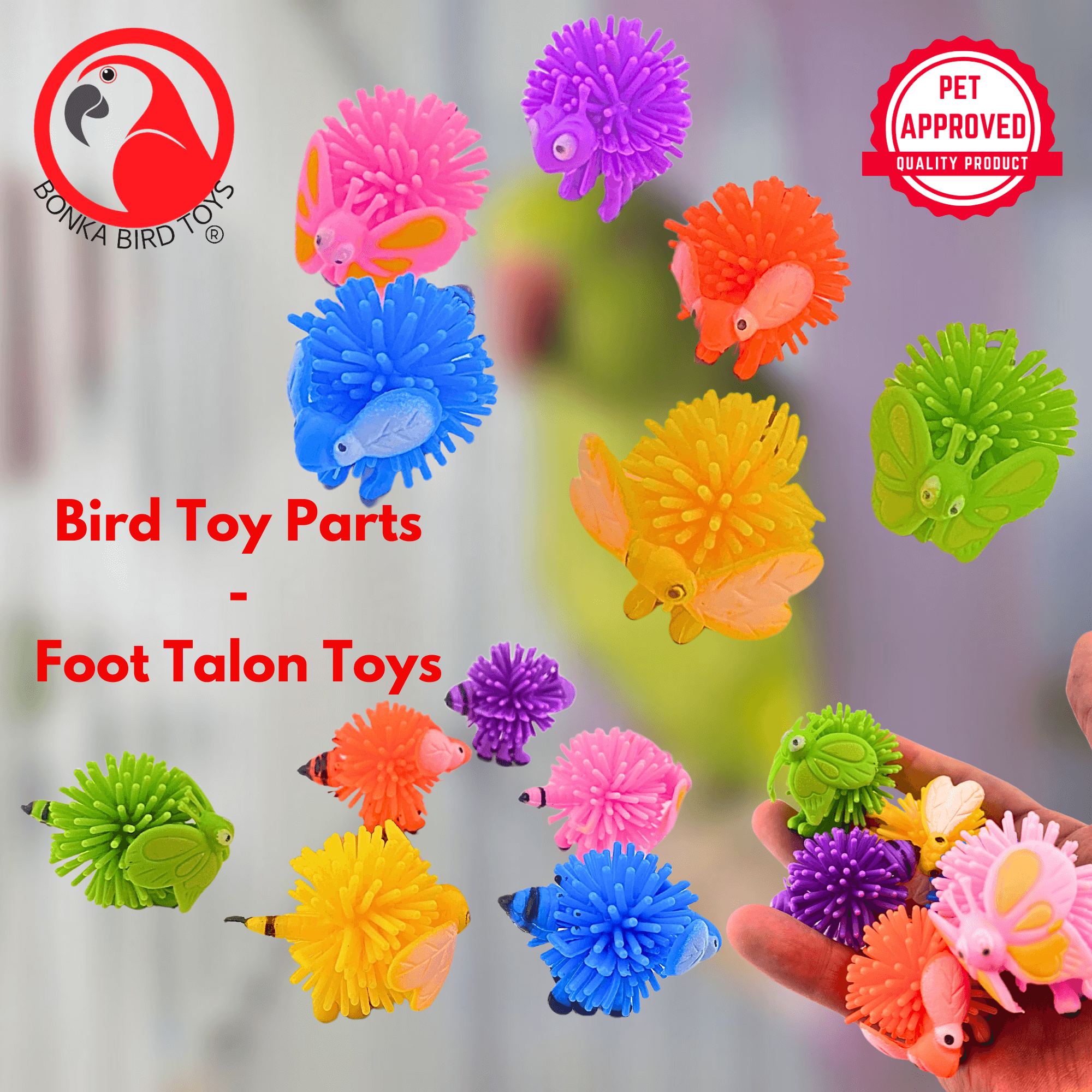 3183 Pk6 Spike Bugs - Bonka Bird Toys